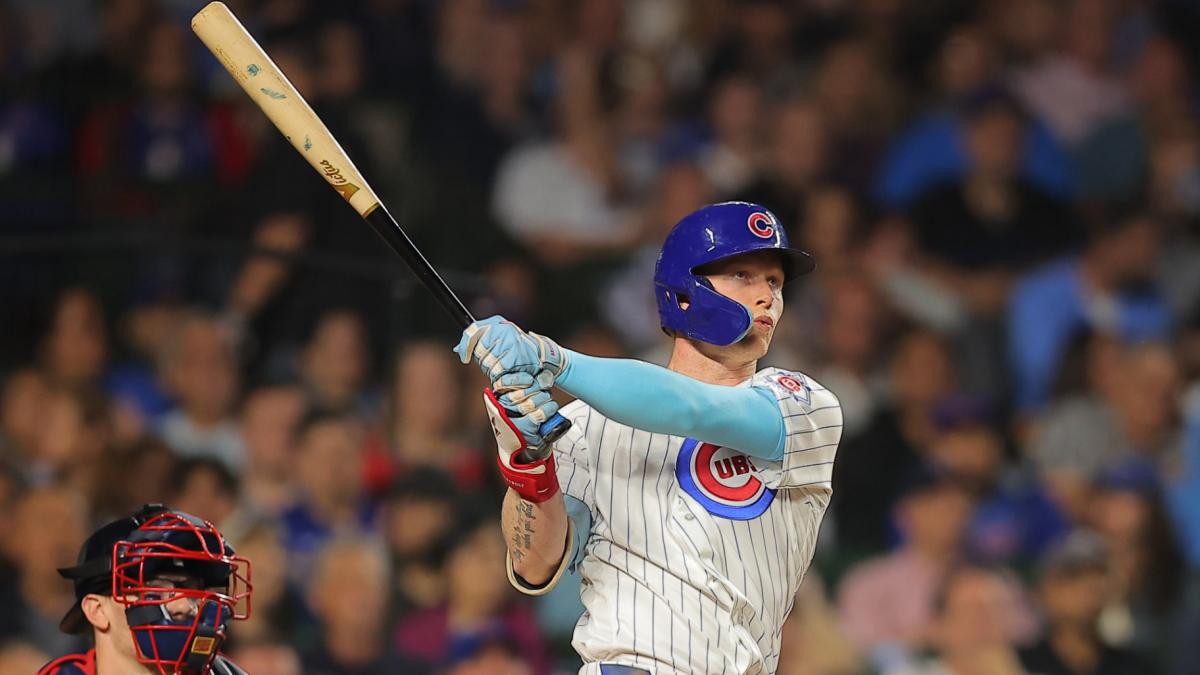 Chicago Cubs' Pete Crow-Armstrong watches the ball during the fifth inning of a baseball game against the Atlanta Braves, Wednesday, Sept. 16, 2026, in Chicago. (AP Photo / Melissa Tamez)