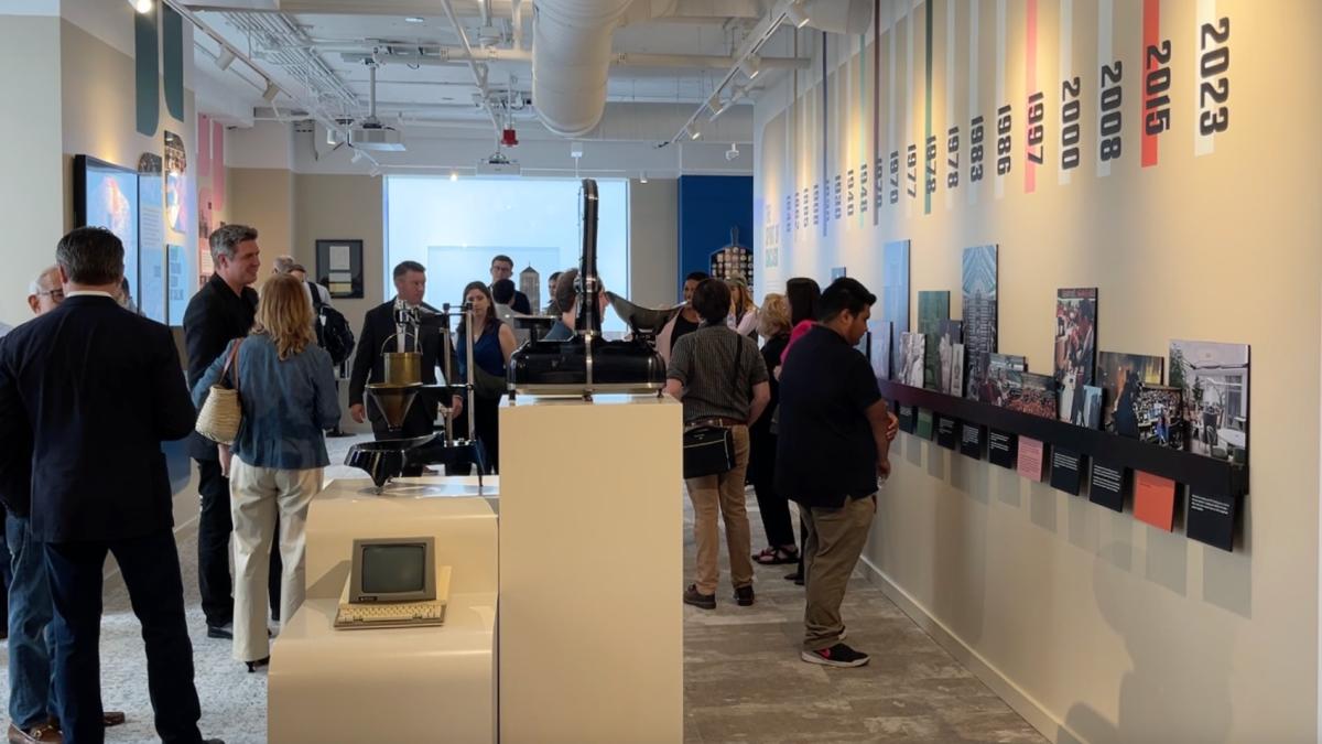 Chicago Board of Trade Building Museum, located at 141 W. Jackson, during a ribbon-cutting event on July 8, 2025. (Courtesy of R2 Companies)
