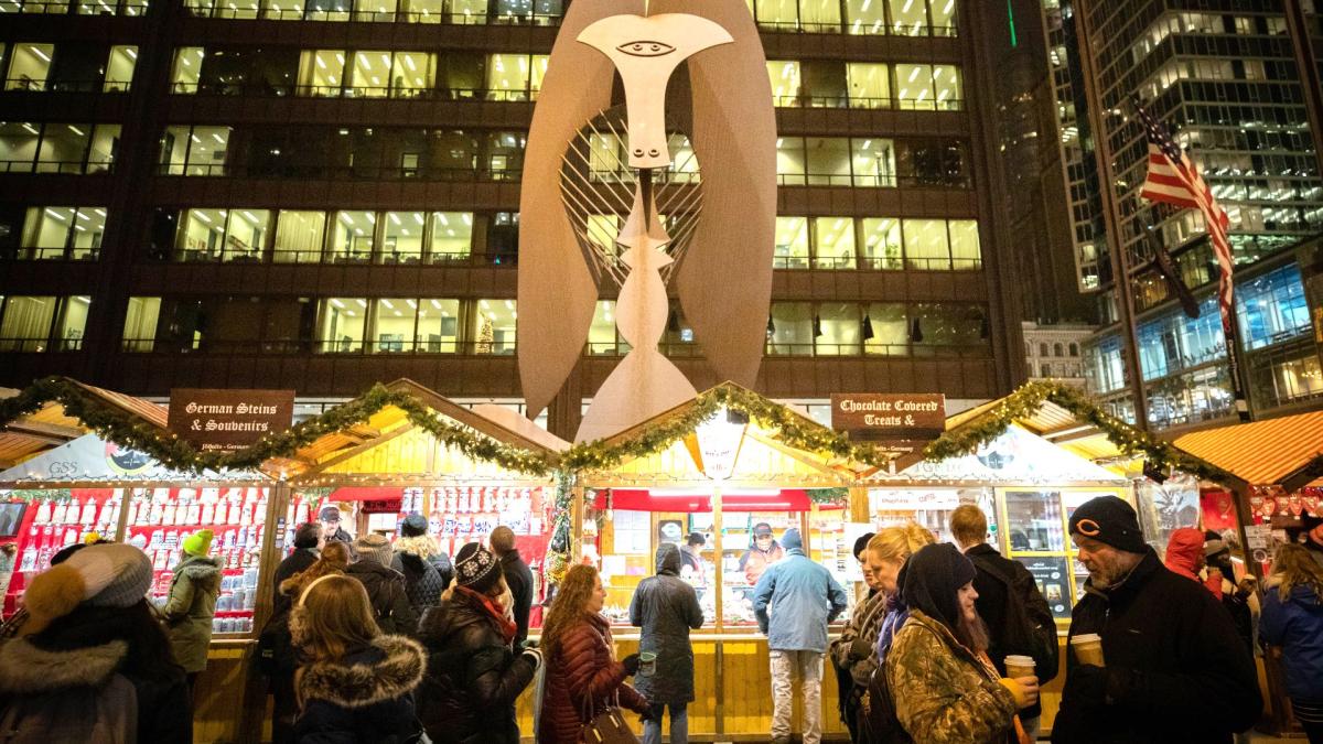 The Christkindlmarket in Daley Plaza. (Eric James Walsh)