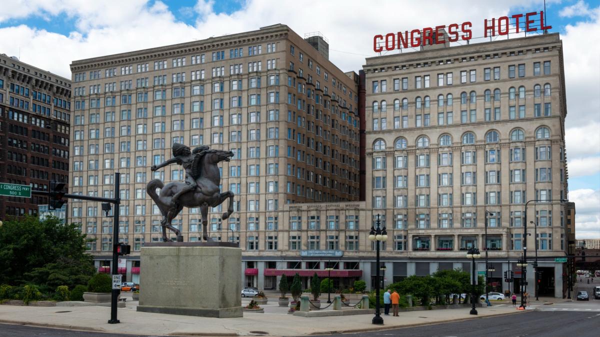 The Congress Hotel in Chicago is pictured in a file photo. (Tiago Fernandez / iStock)