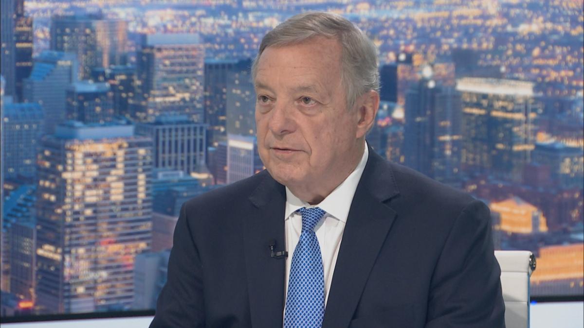 Sen. Dick Durbin appears on "Chicago Tonight" on May 23, 2023. (WTTW News)