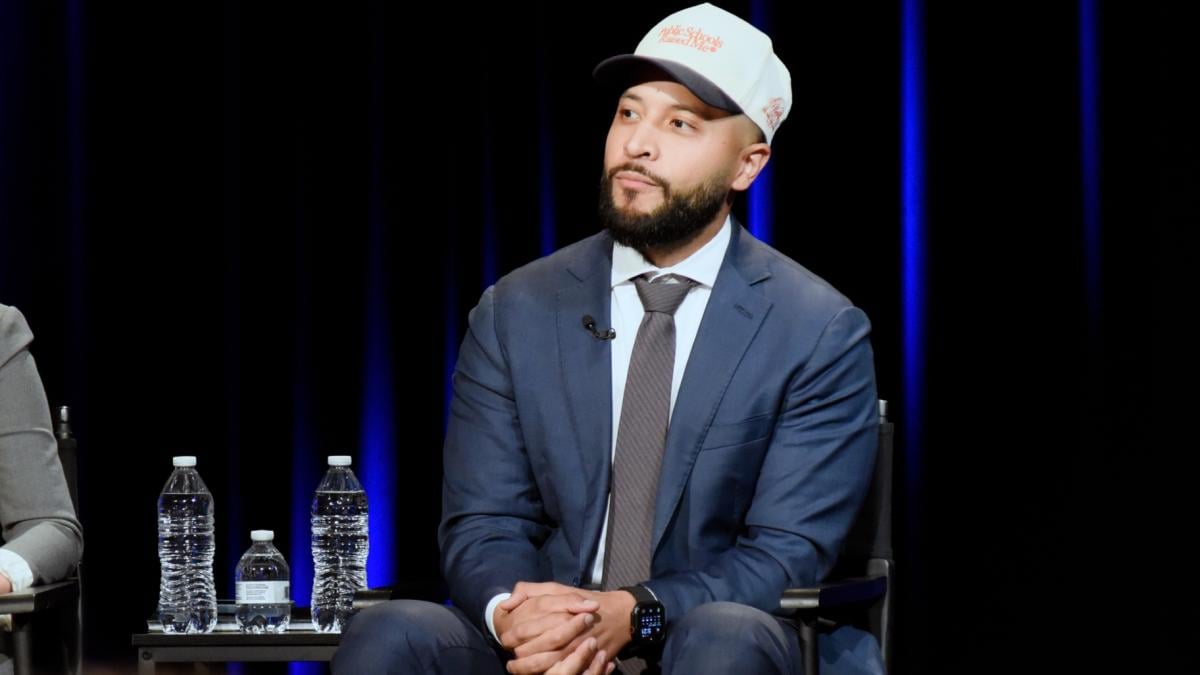 Chicago Board of Education president candidate Hilario Dominguez appears during a WTTW News forum on Sept. 15 2026. (Genie Lemieux / WTTW)
