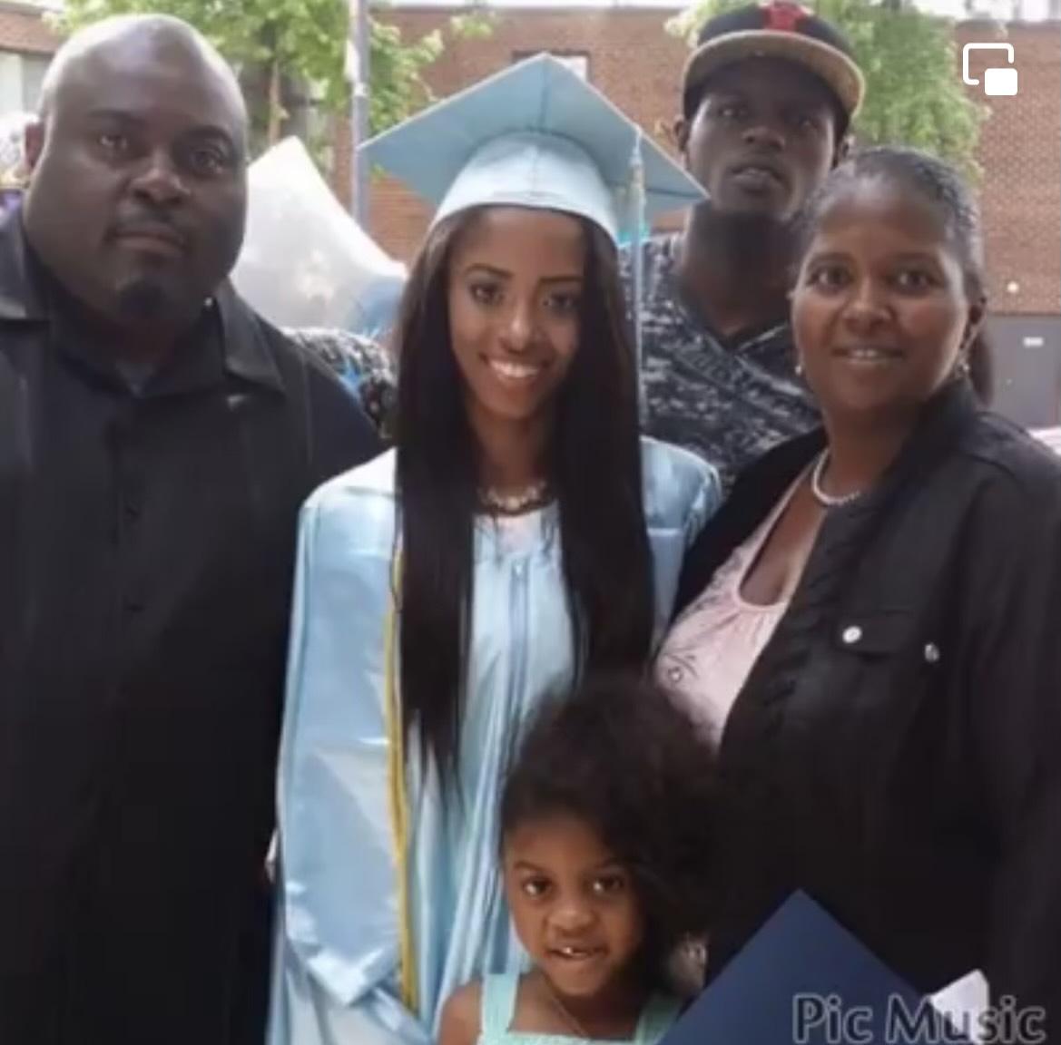 Stacy Vaughn-Harrell, right, celebrates the 2014 graduation of her daughter, Kimberlyn, center. (Provided: Salvi, Schostok and Pritchard, P.C.)