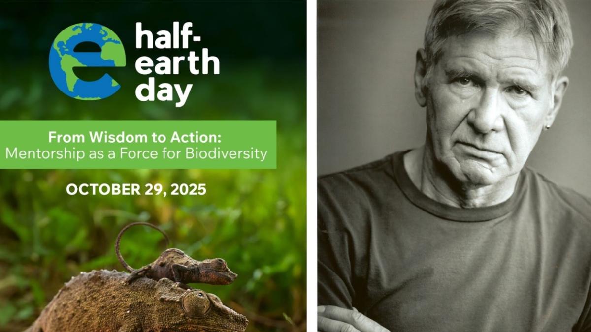 Harrison Ford will receive a conservation leadership award during Half-Earth Day, co-hosted by the Field Museum on Oct. 29. (Courtesy of the Field Museum)
