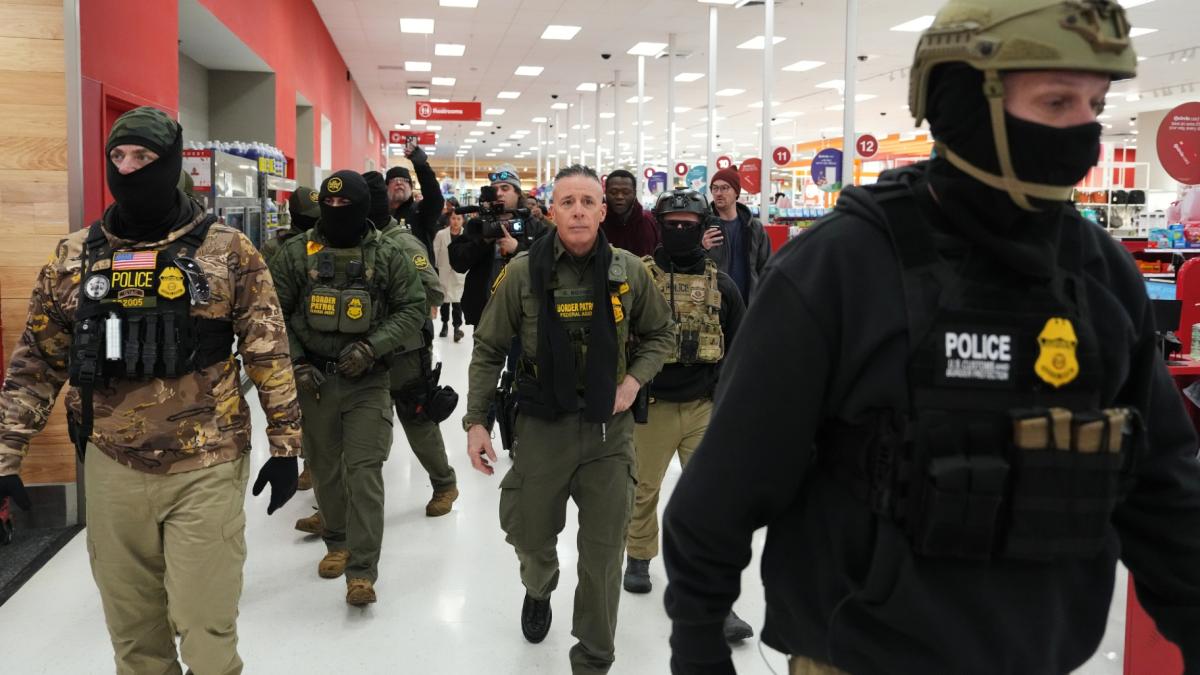 FILE - U.S. Border Patrol Cmdr. Gregory Bovino walks through a Target store Jan. 11, 2026, in St. Paul, Minn. (AP Photo / Adam Gray, File)