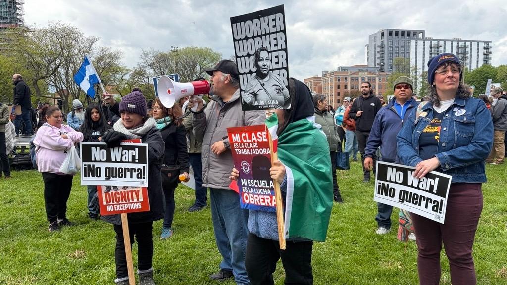 Chicago Unions and Students Gather for May Day