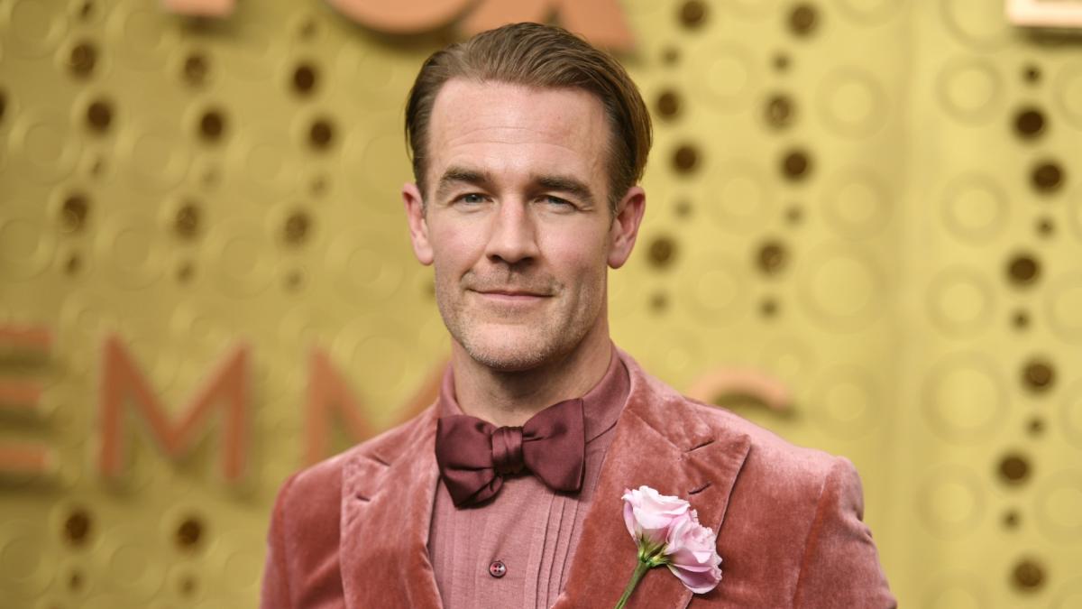 FILE - James Van Der Beek arrives at the 71st Primetime Emmy Awards in Los Angeles on Sept. 22, 2019. (Richard Shotwell / Invision / AP, File)