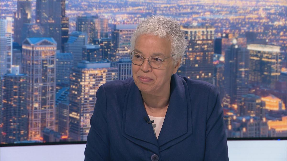 Toni Preckwinkle appears on “Chicago Tonight” on April 1, 2025. (WTTW News)