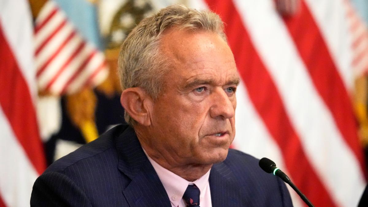 Health and Human Services Secretary Robert F. Kennedy Jr. speaks during an event with President Donald Trump on improving Americans' access to their medical records in the East Room of the White House, Wednesday, July 30, 2025, in Washington. (AP Photo / Mark Schiefelbein)