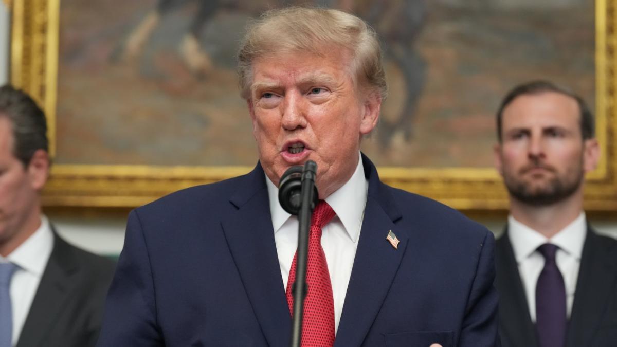 President Donald Trump speaks during a meeting with technology leaders in the Roosevelt Room of the White House, Wednesday, Aug. 19, 2026, in Washington. (AP Photo / Jacquelyn Martin)