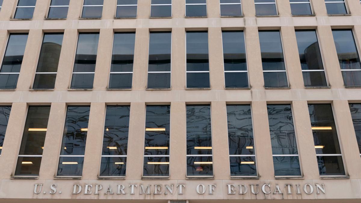 FILE - The U.S. Department of Education building is seen in Washington, Nov. 18, 2024. (AP Photo / Jose Luis Magana, File)