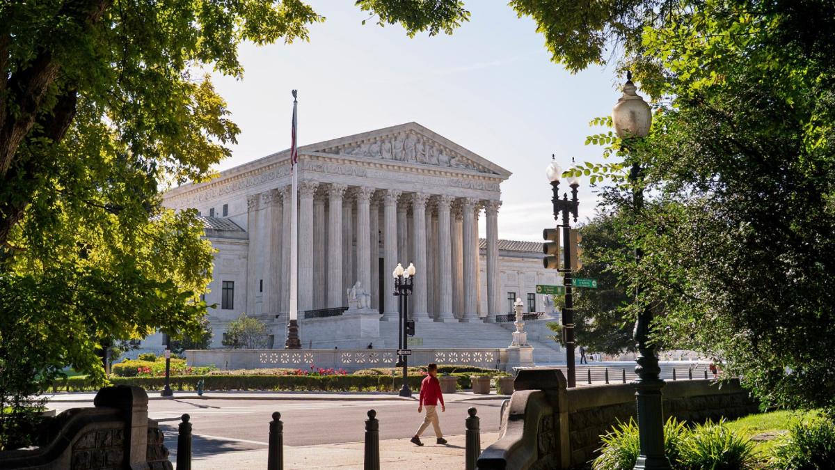 The Supreme Court is seen on the morning after the conservative majority sided with the Trump administration in a case over President Donald Trump's executive order restricting mail-in voting, on Capitol Hill in Washington, Tuesday, Aug. 25, 2026. (AP Photo / J. Scott Applewhite, File)