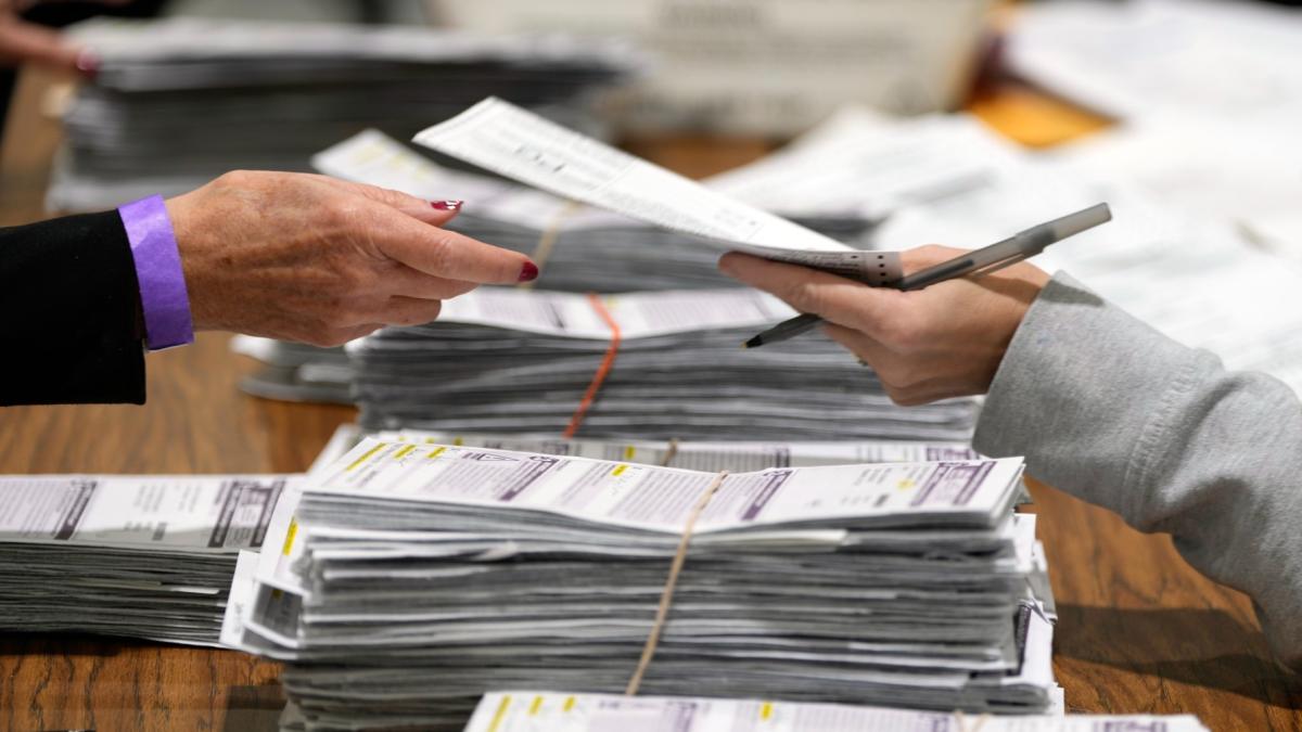 Election workers process ballots for the 2024 General Election, Nov. 5, 2024, in Milwaukee, Wisconsin. (AP Photo/Morry Gash, File)