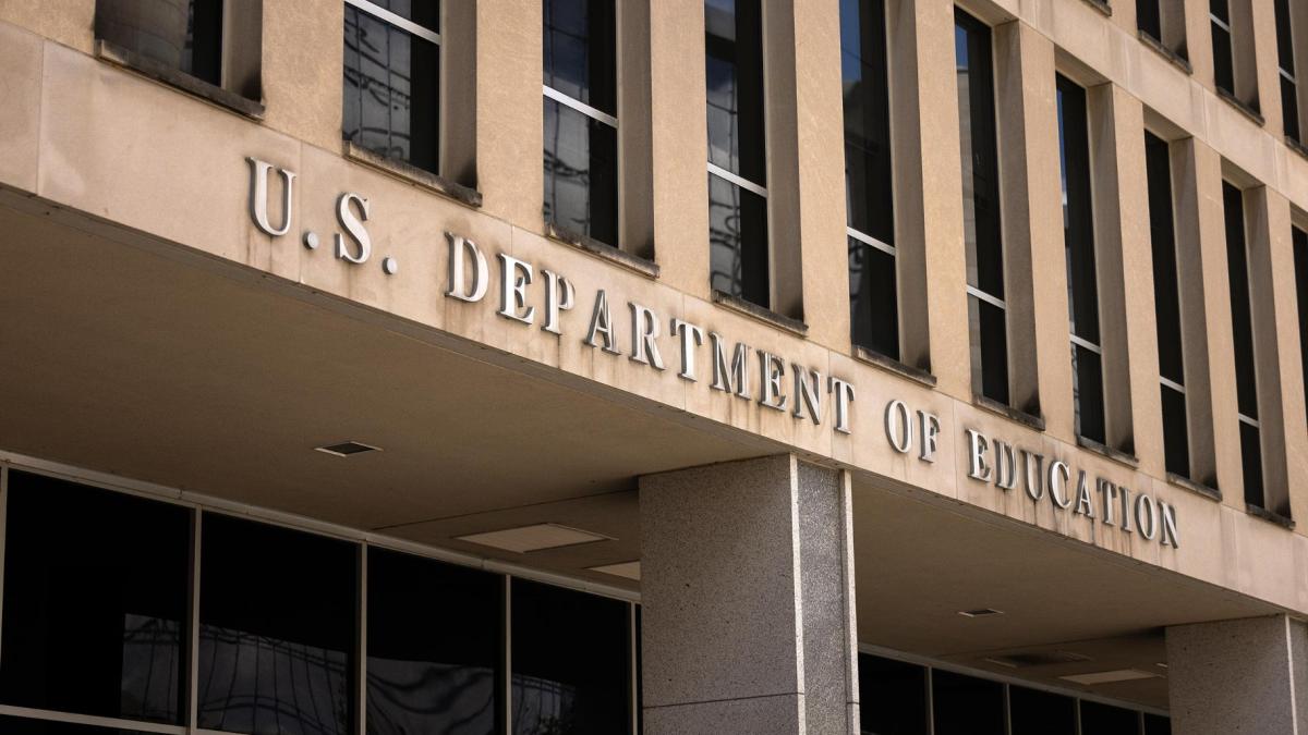 The U.S. Department of Education building is seen on Aug. 21, 2024 in Washington, DC. (Tierney L. Cross / Getty Images via CNN Newsource) 