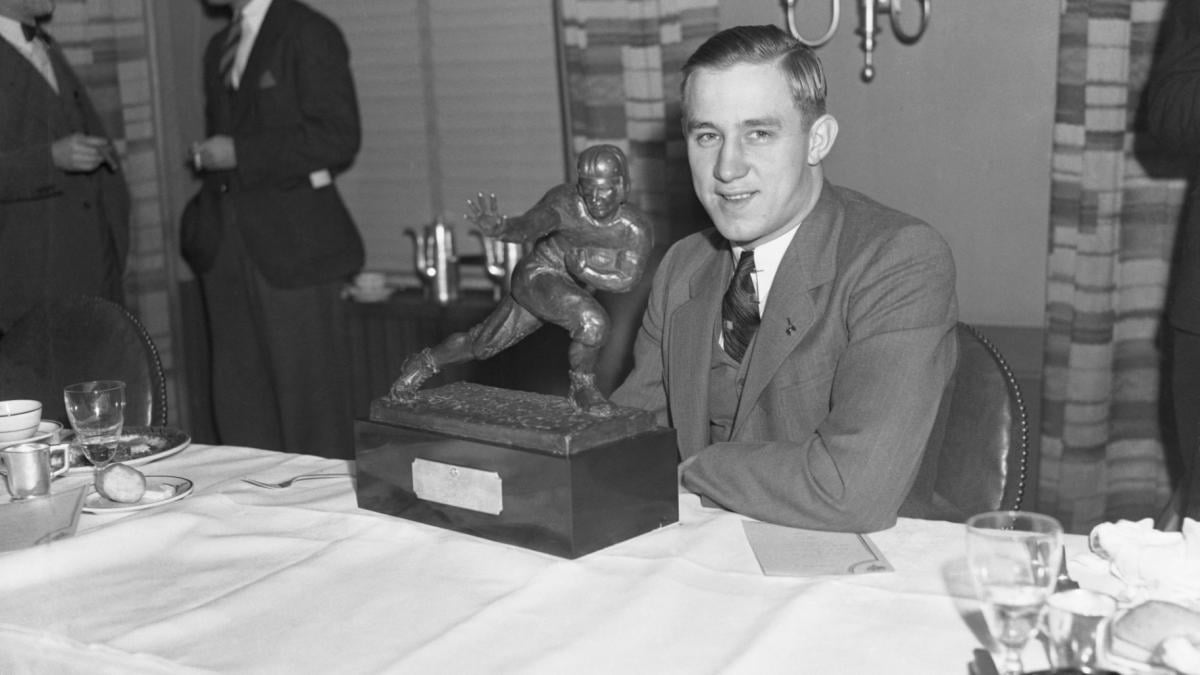 Jay Berwanger was the first winner of the Heisman trophy and the first player ever drafted in the NFL. (Bettmann Archive / Getty Images via CNN Newsource)