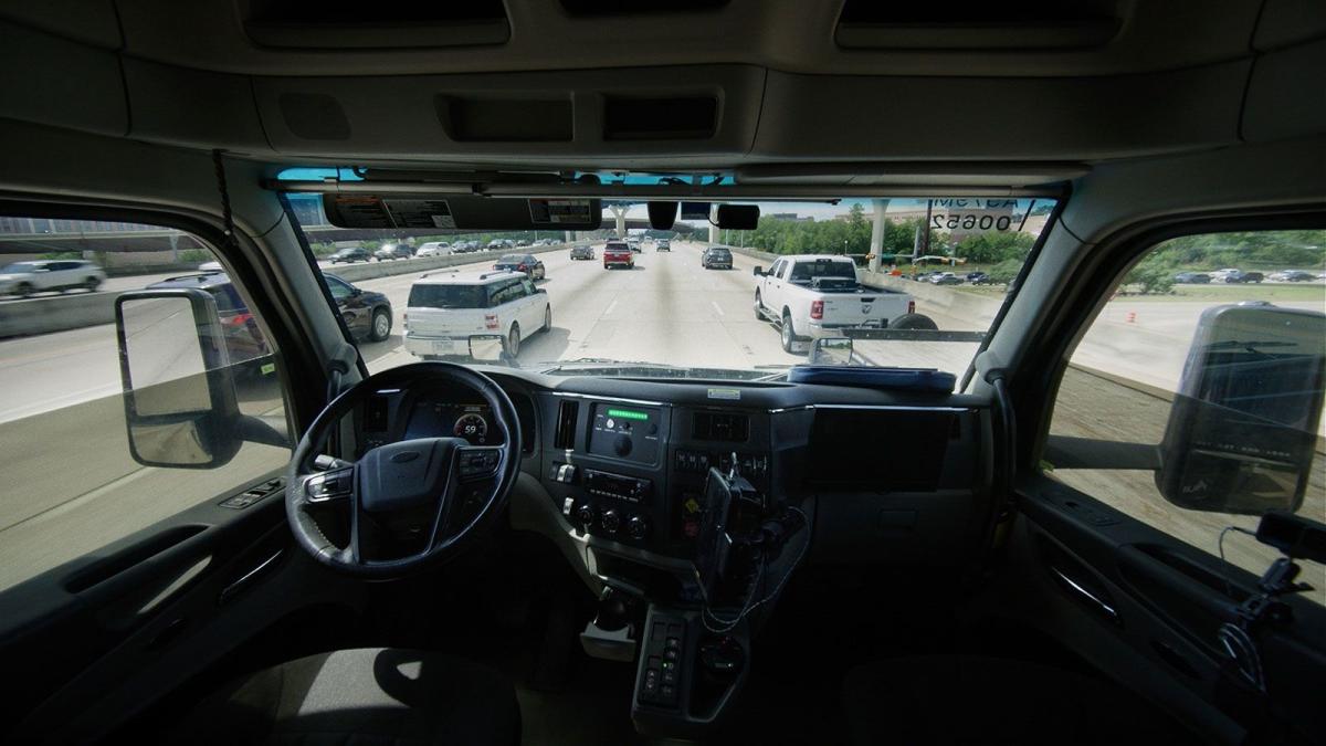 Driverless trucks are officially running their first regular long-haul routes. (Courtesy Aurora via CNN Newsource)