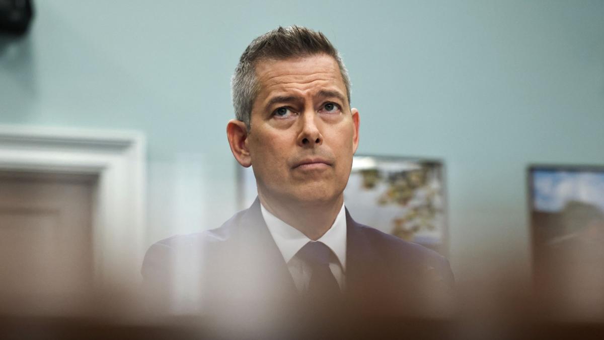 U.S. Transportation Secretary Sean Duffy testifies before a House Appropriations Transportation, Housing and Urban Development, and Related Agencies Subcommittee hearing on the Department of Transportation budget, on Capitol Hill in Washington, D.C., May 14, 2025. (Anna Rose Layden / Reuters via CNN Newsource)