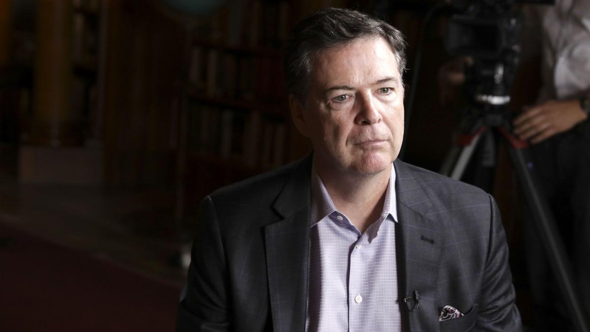 James Comey, former director of the Federal Bureau of Investigation, pauses during a Bloomberg Television interview in Salzburg, Austria, on June 21, 2019. (Alex Kraus / Bloomberg / Getty Images via CNN Newsource)