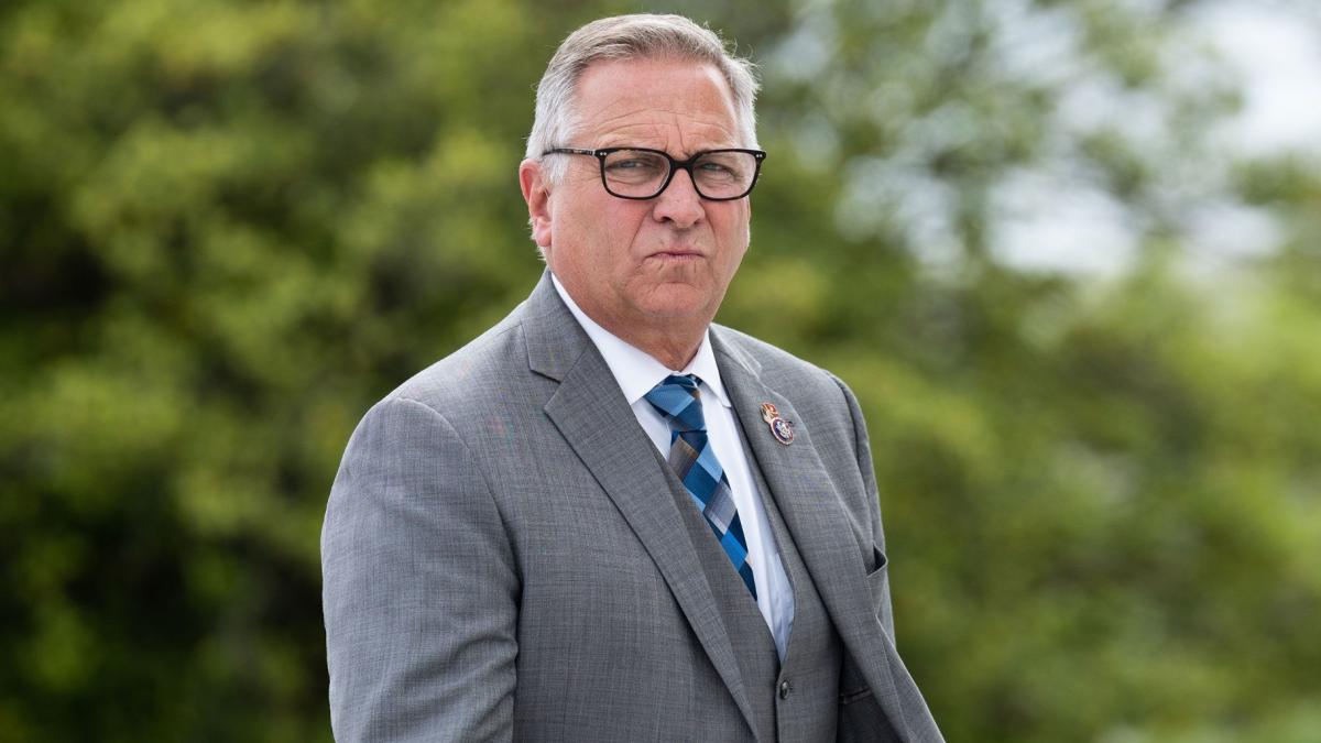 Rep. Michael Bost walks up the House steps for a vote in the US Capitol on May 12, 2022. (Bill Clark/CQ-Roll Call, Inc. / Getty Images / File via CNN Newsource)