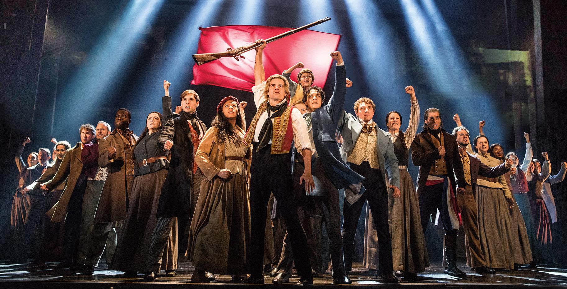 The touring cast of “Les Miserables.” (Photo by Matthew Murphy)