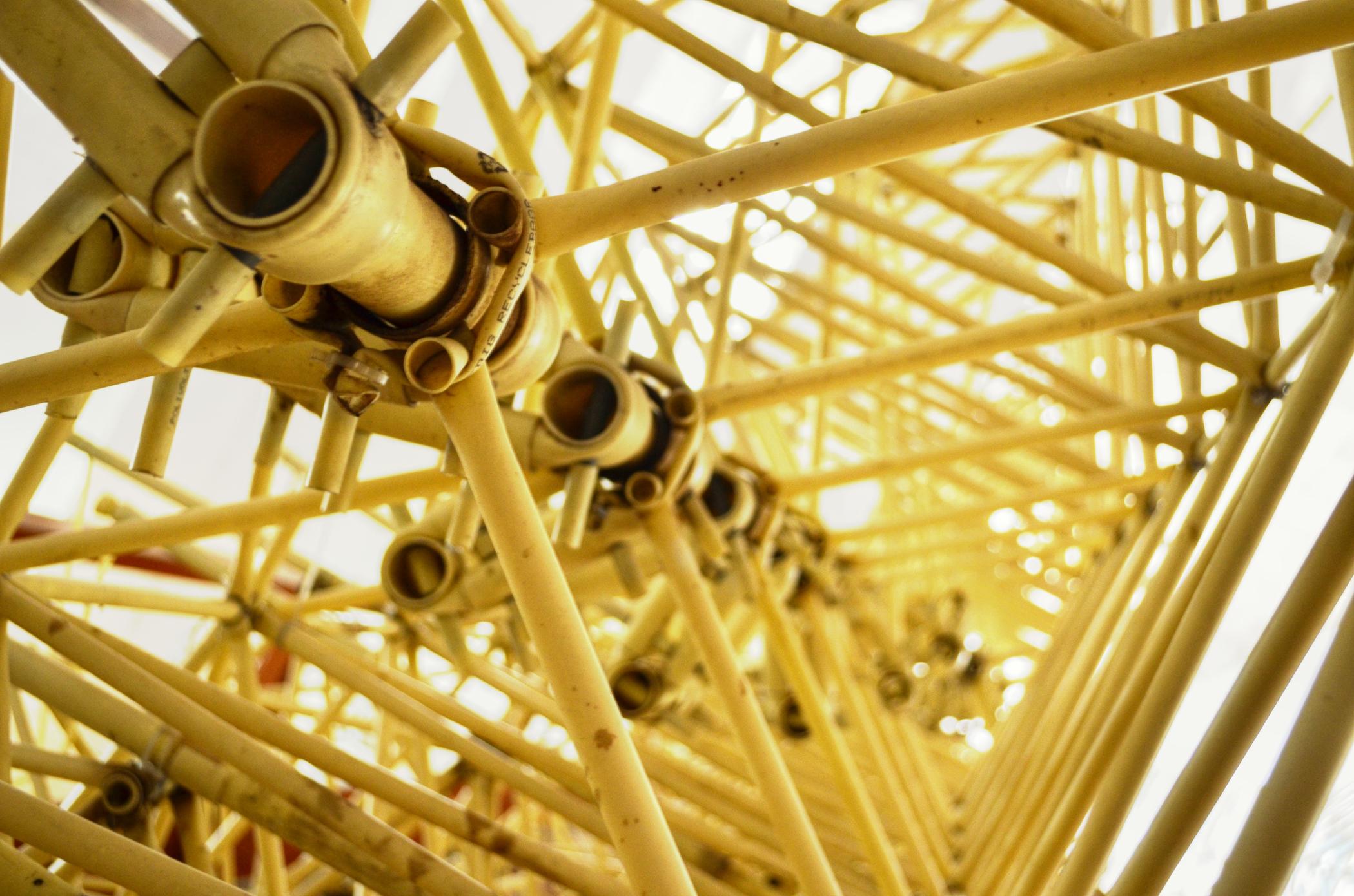 The inner-workings of a Strandbeest. (Federico Davoine)
