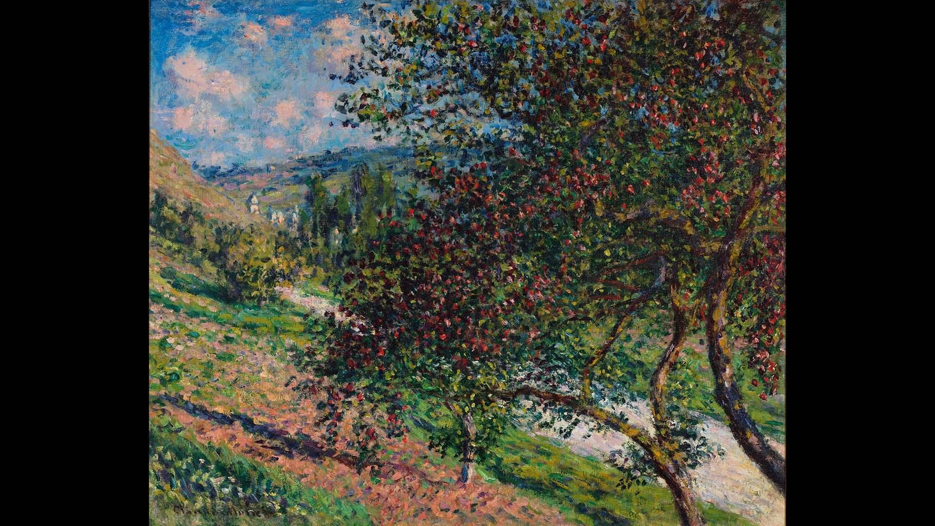 Claude Monet. Apple Trees, Vétheuil, 1878. Private collection. Photo by Jamie Stukenberg, Professional Graphics Inc.