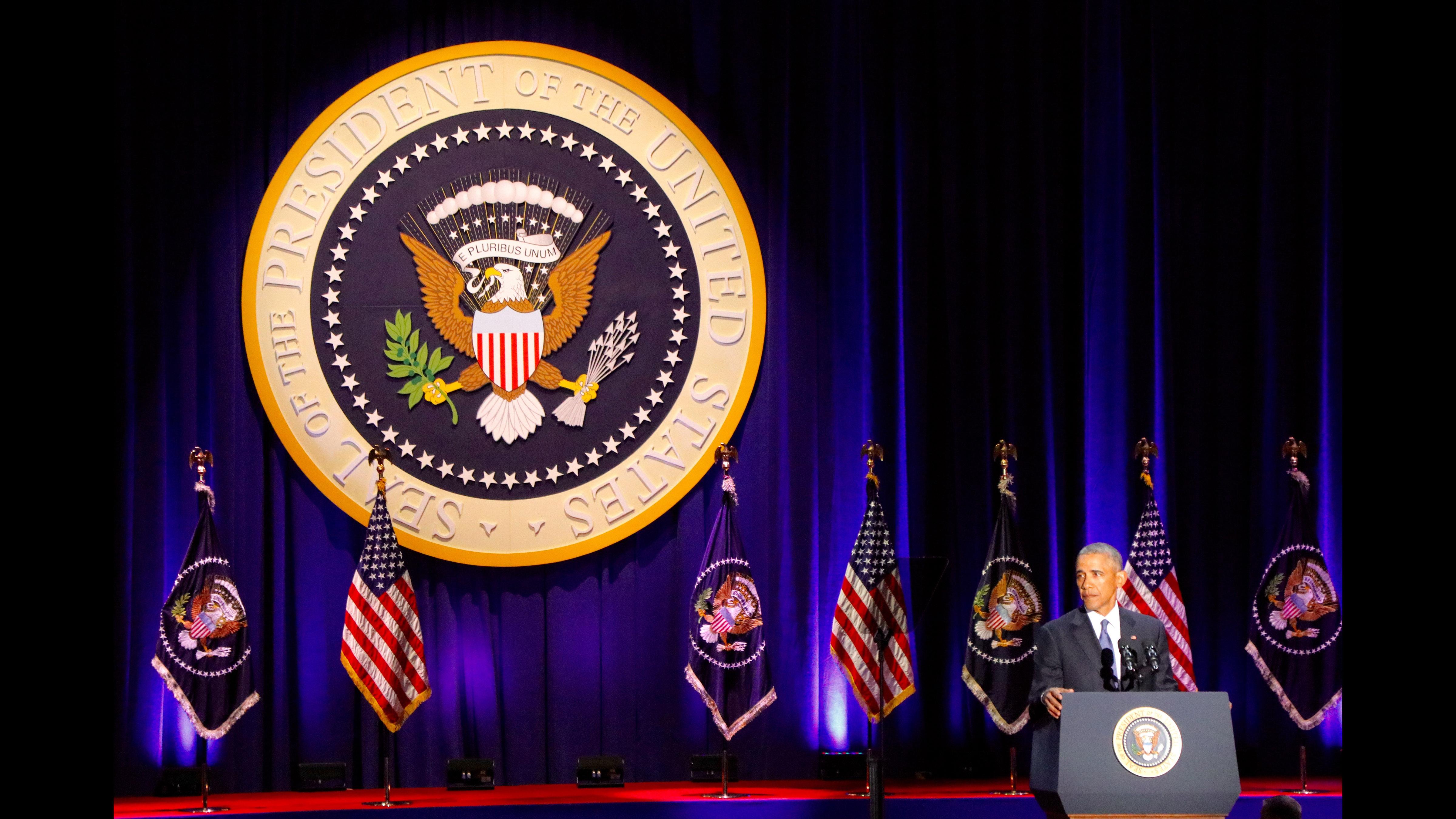 Obama's farewell speech in Chicago is the first speech of its kind to be given by a president in their hometown, according to the White House. (Evan Garcia / Chicago Tonight)