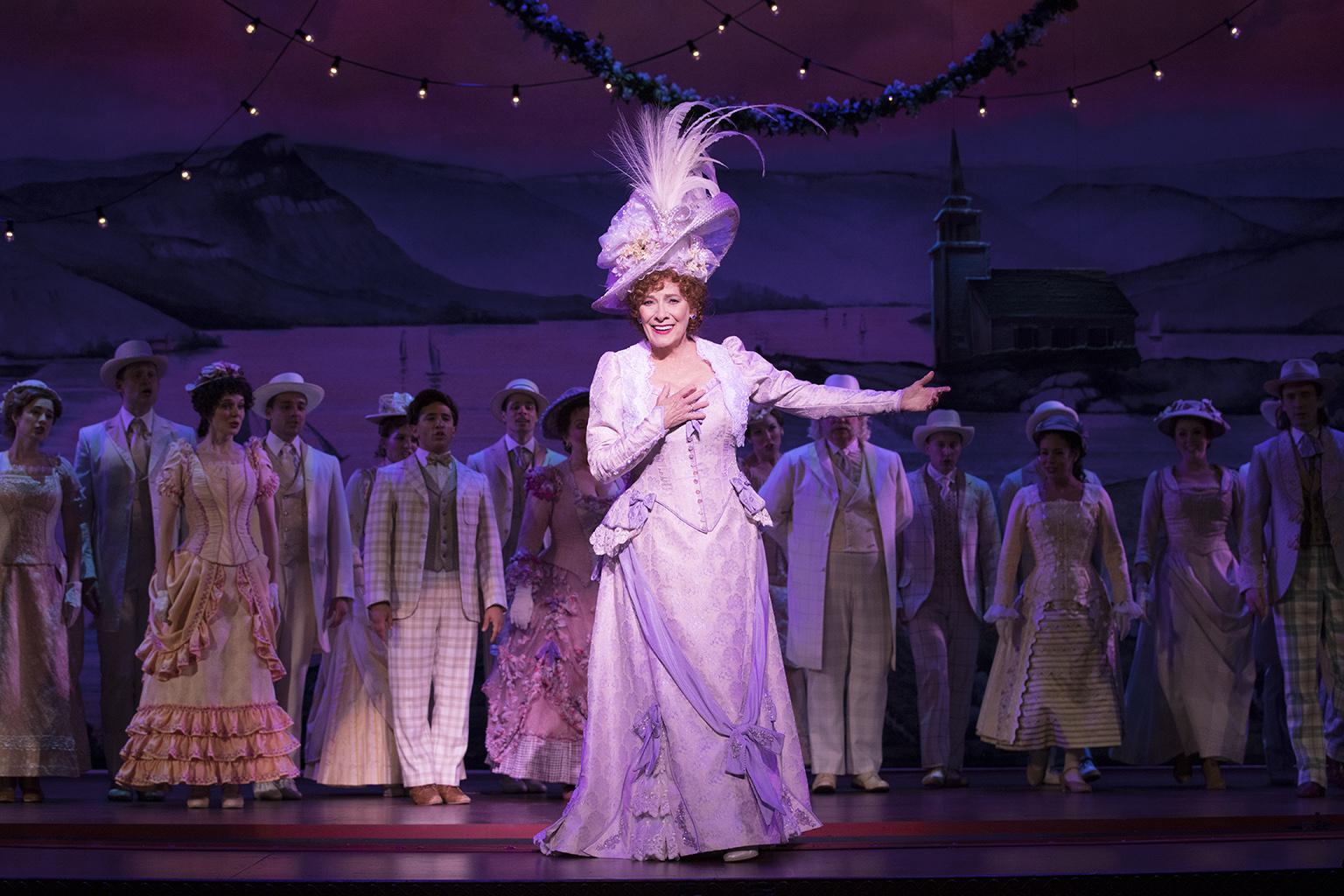 Betty Buckley, center, and the “Hello, Dolly!” National Tour Company – 2018. (Photo credit: Julieta Cervantes)