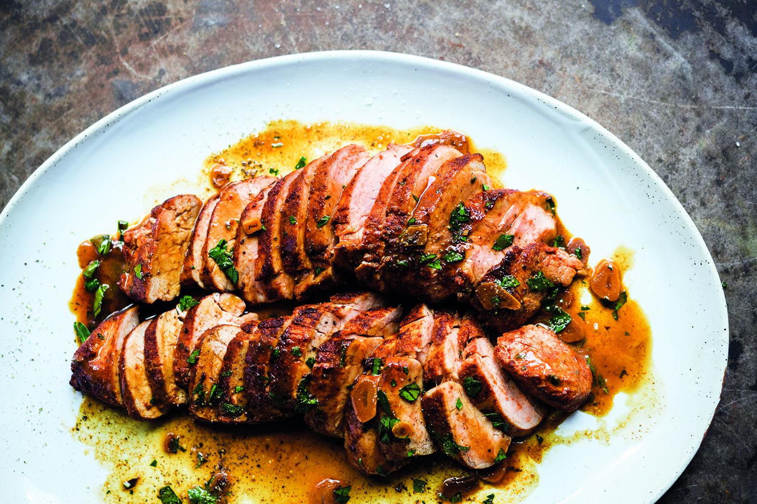 Paprika-Rubbed Pork Tenderloin: Click image to get the recipe.