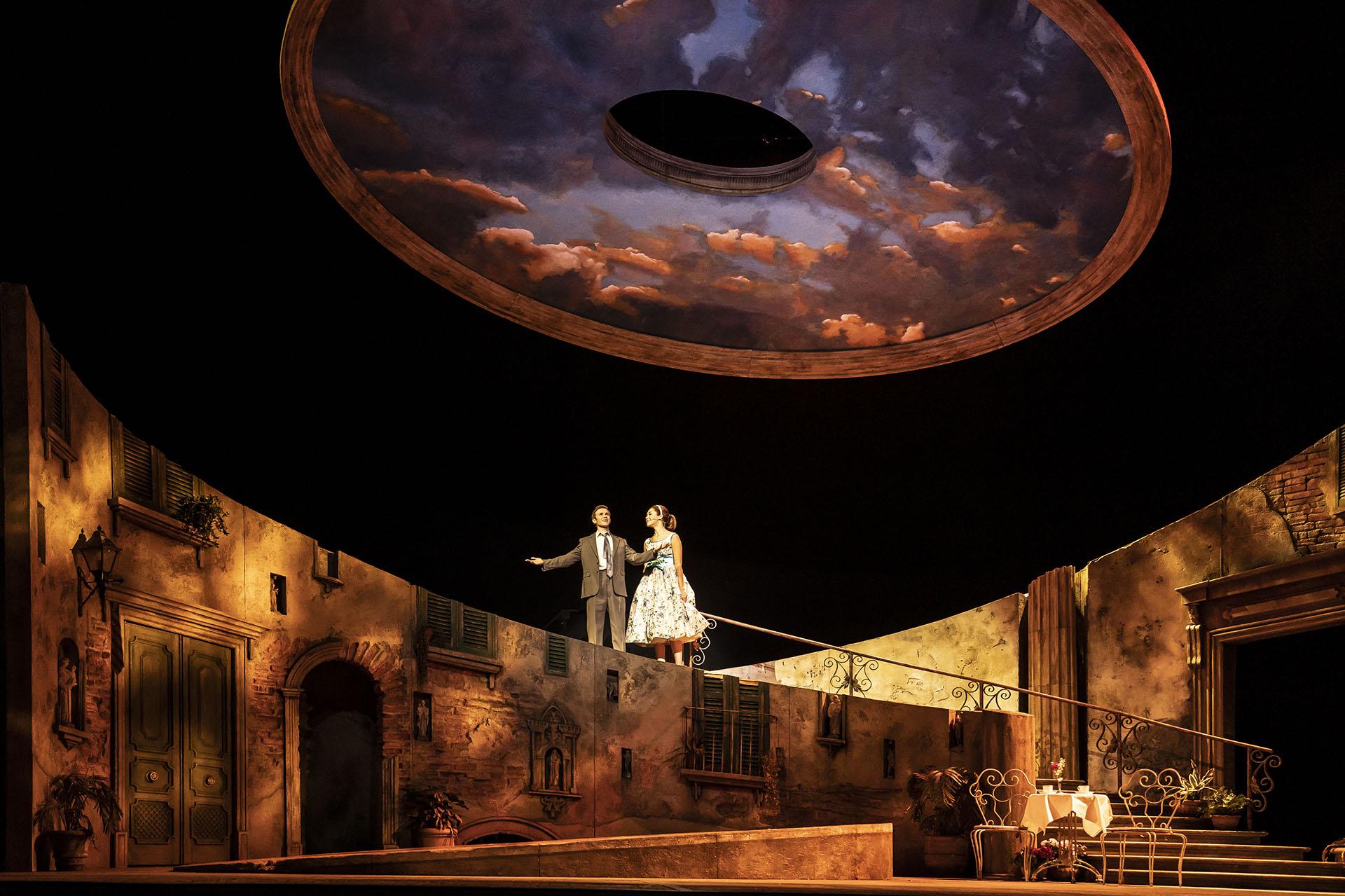 Rob Houchen and Solea Pfeiffer in “The Light in the Piazza" at Lyric Opera House. (Photo by Liz Lauren)