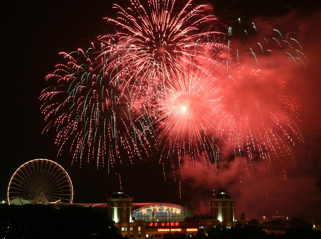 Navy Pier summer fireworks in 2011. (Michael Mayer / Flickr)