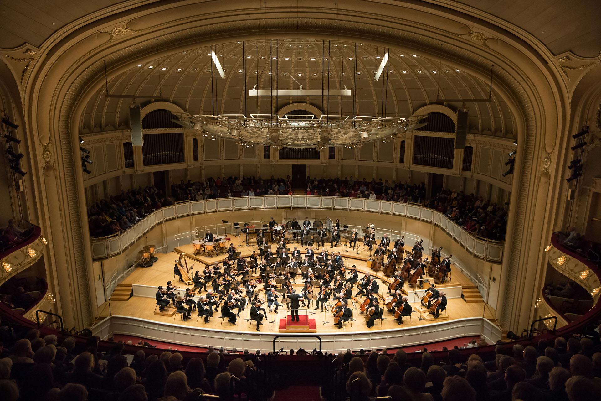 The Chicago Symphony Orchestra conducted by Maestro Riccardo Muti performs “DREAM” by Pulitzer Prize-winning composer Bernard Rands, a world premiere. ©2019 Anne Ryan