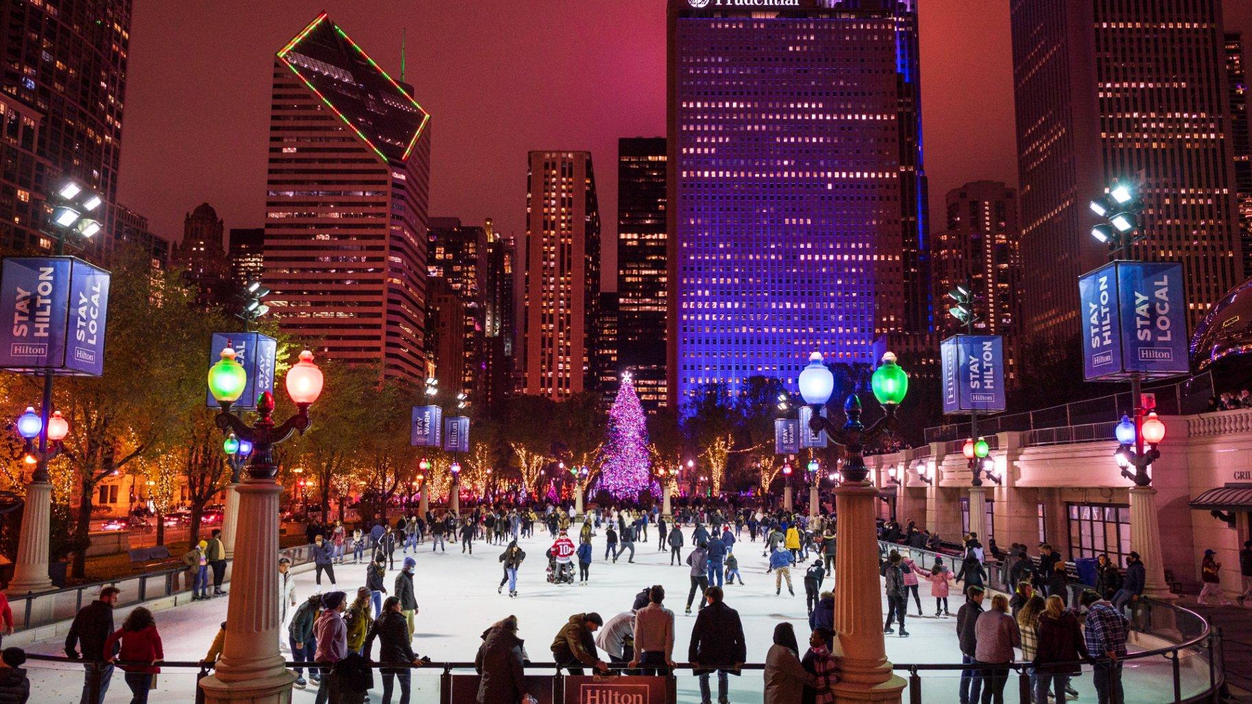 McCormick Tribune Ice Rink, 2021.  (Courtesy of the Department of Cultural Affairs and Special Events)