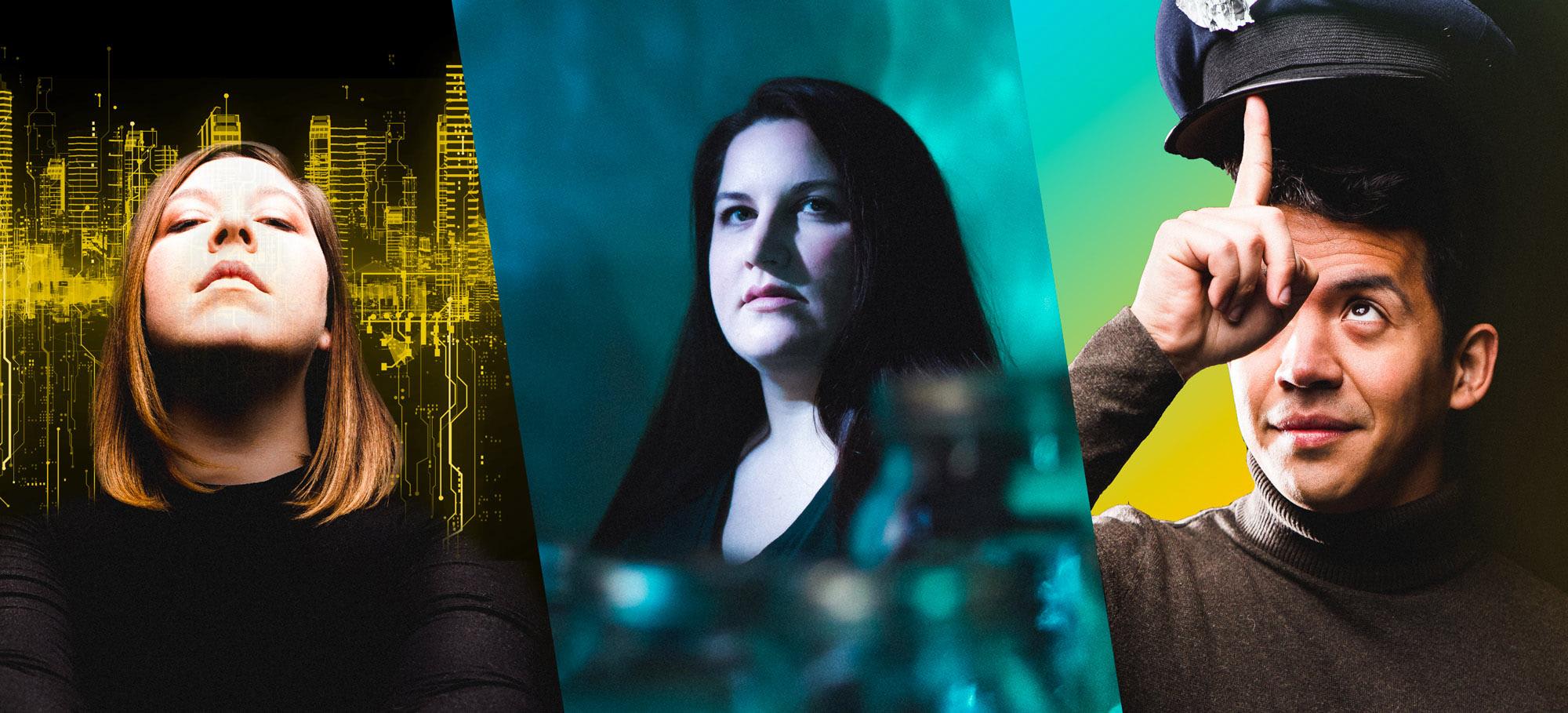 Promotional images for Chicago Opera Theater’s 2020-2021 season. (Credit: Joe Mazza)