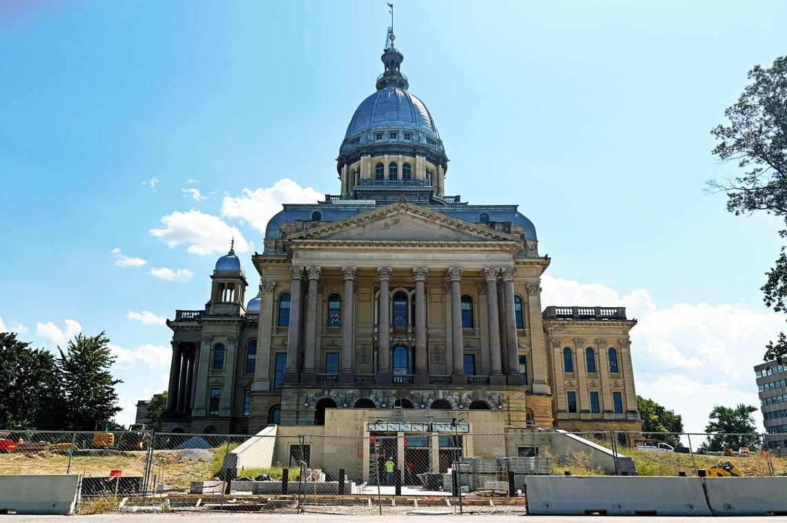 The Illinois State Capitol is pictured from the north. (Jerry Nowicki / Capitol News Illinois)