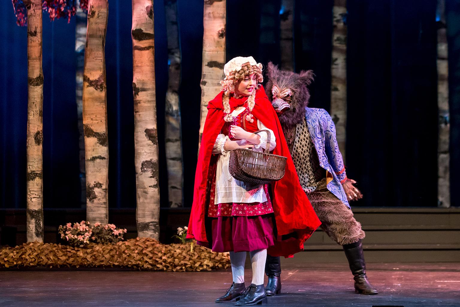 Cecelia Iole and Benjamin Sprunger in “Into the Woods.” (Photo credit: Brett Beiner)