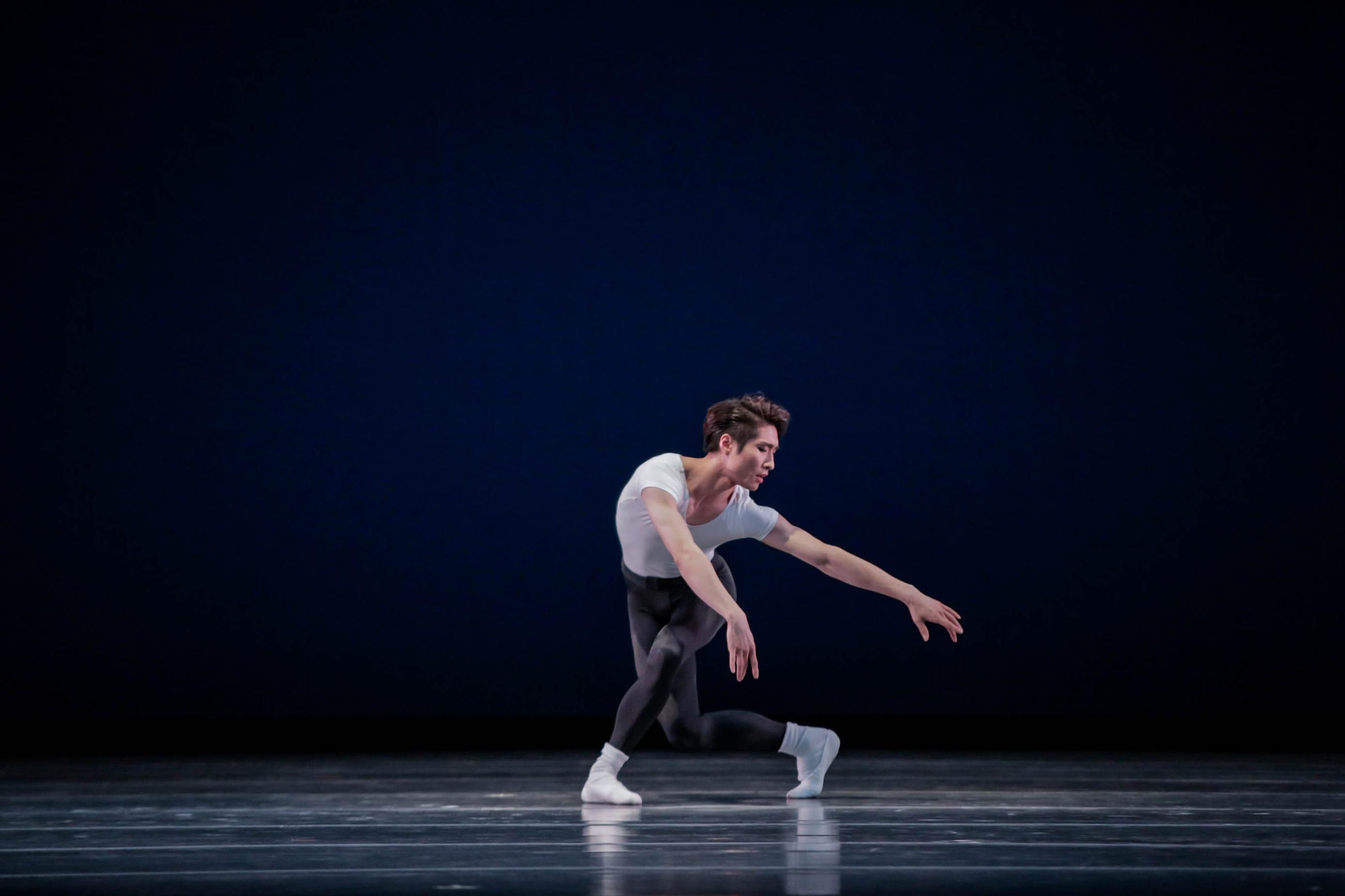 Dancer Yoshihisa Arai in “The Four Temperaments.” (Photo by Cheryl Mann)