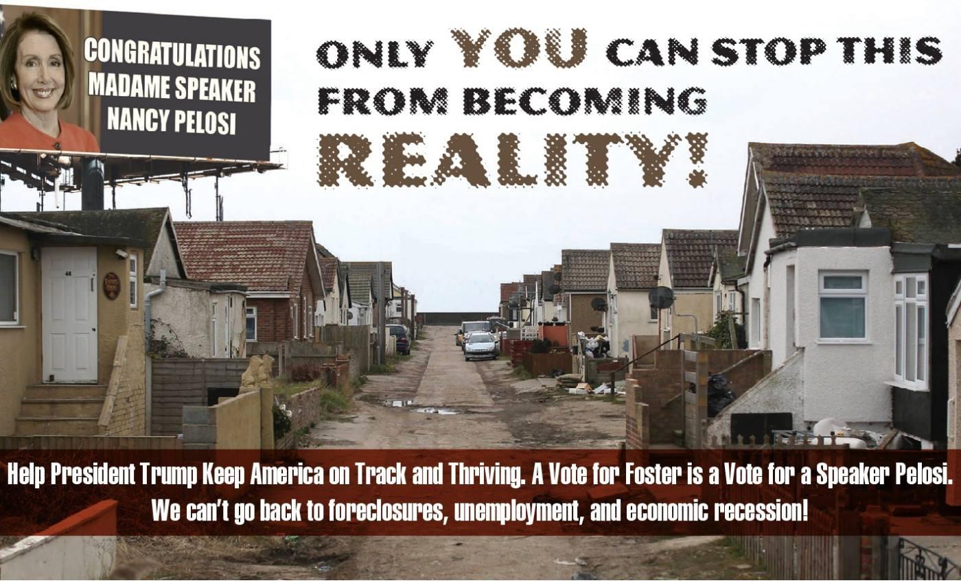 Republican congressional candidate Nick Stella posted an out-of-date photo of Jaywick Sands, England on Facebook. (Stella for Congress / Facebook)