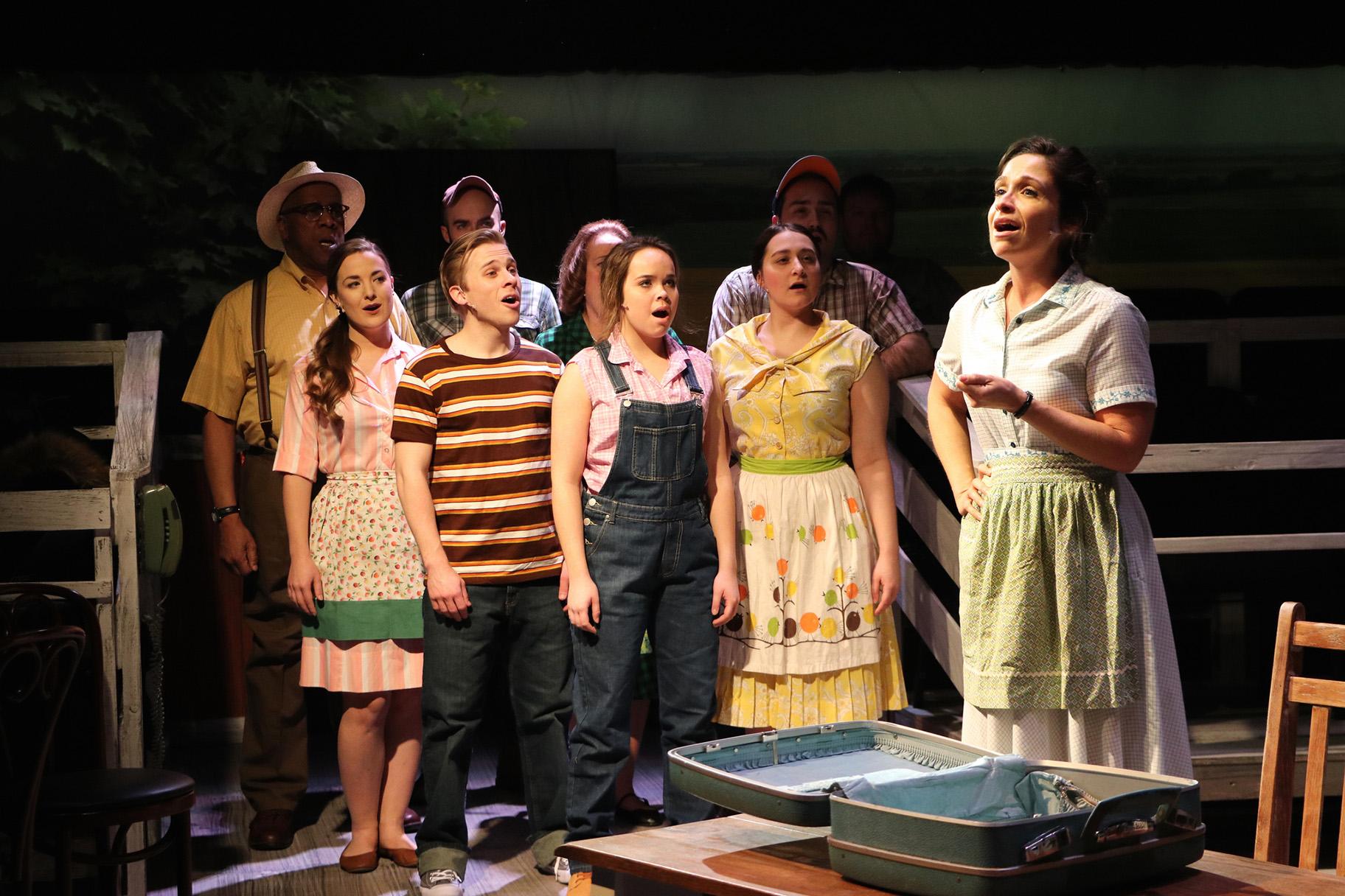 Front row, from left: Molly LeCaptain, Christopher Ratliff, Peyton Shaffer, Lizzie Cutrupi and Kelli Harrington. Back row, from left: Randolph Johnson, Carl Herzog, Kate Harris and Matt Frye. (Photo by Cody Jolly Photography)