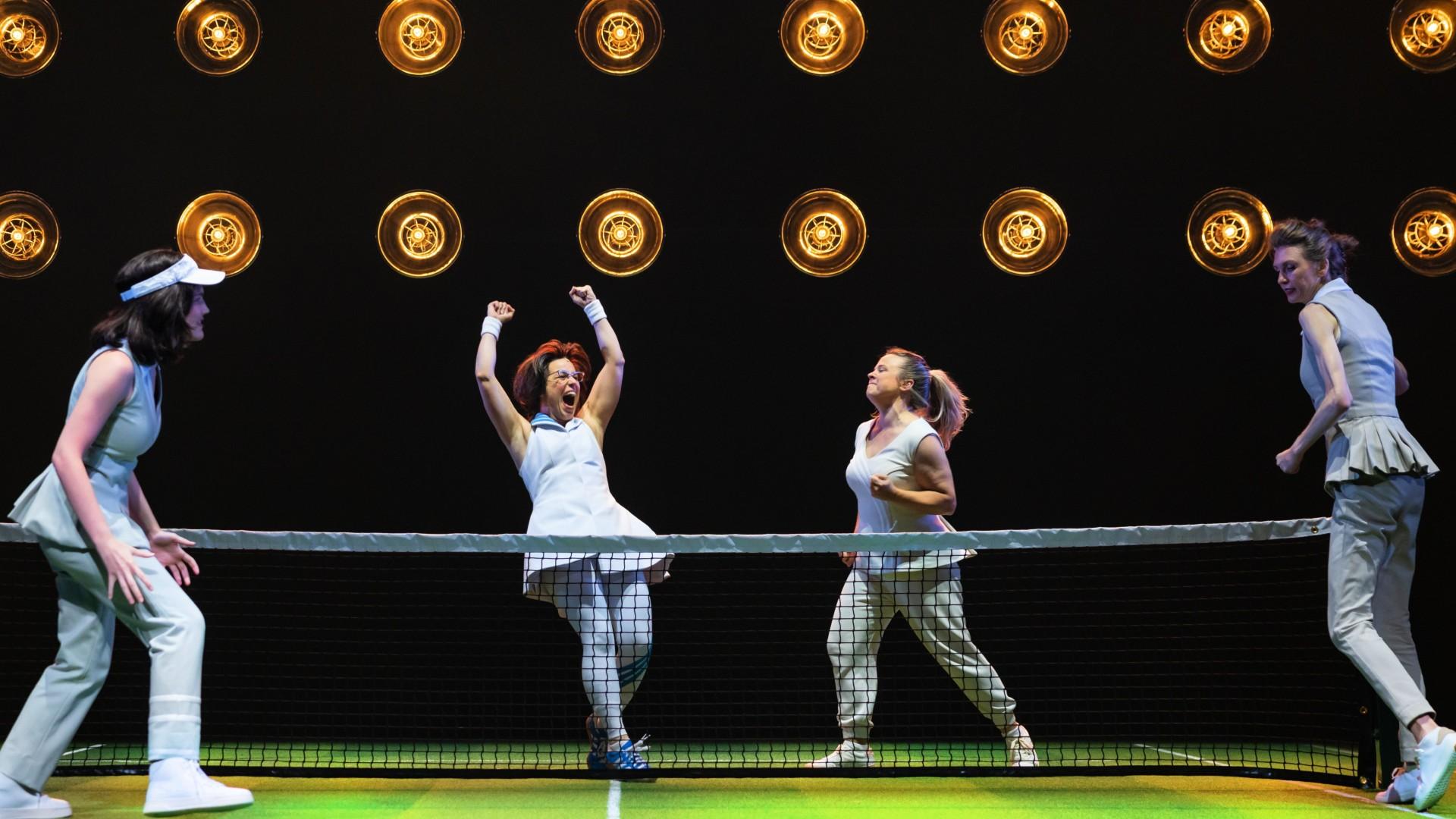 The cast of “Billie Jean” at the Chicago Shakespeare Theater. (Justin Barbin Press) 