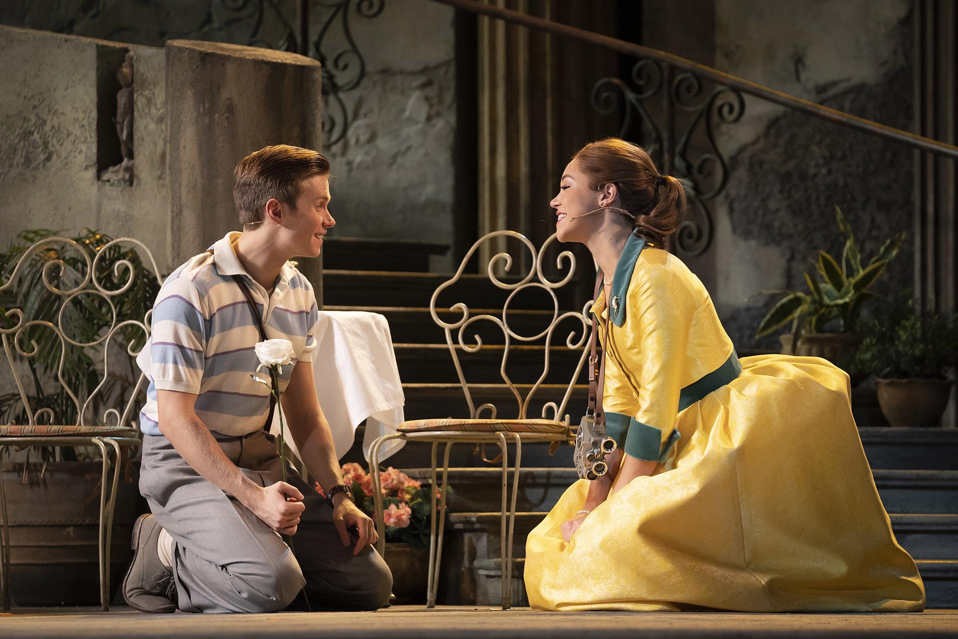 Rob Houchen and Solea Pfeiffer in “The Light in the Piazza" at Lyric Opera House. (Photo by Liz Lauren)