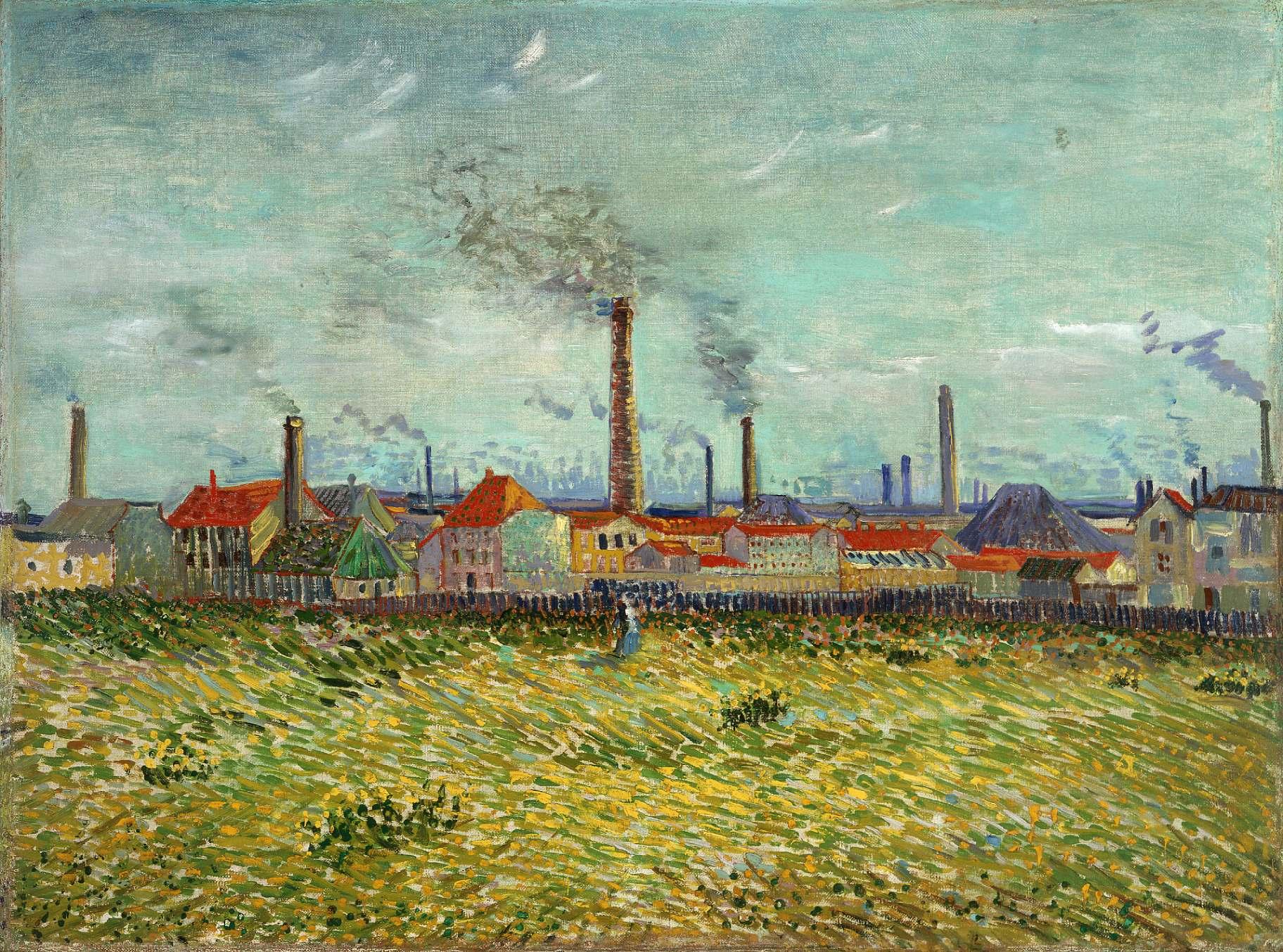 Vincent van Gogh. Factories at Clichy, 1887. Saint Louis Art Museum, Funds given by Mrs. Mark C. Steinberg by exchange 579:1958. (Courtesy of Art Institute of Chicago)