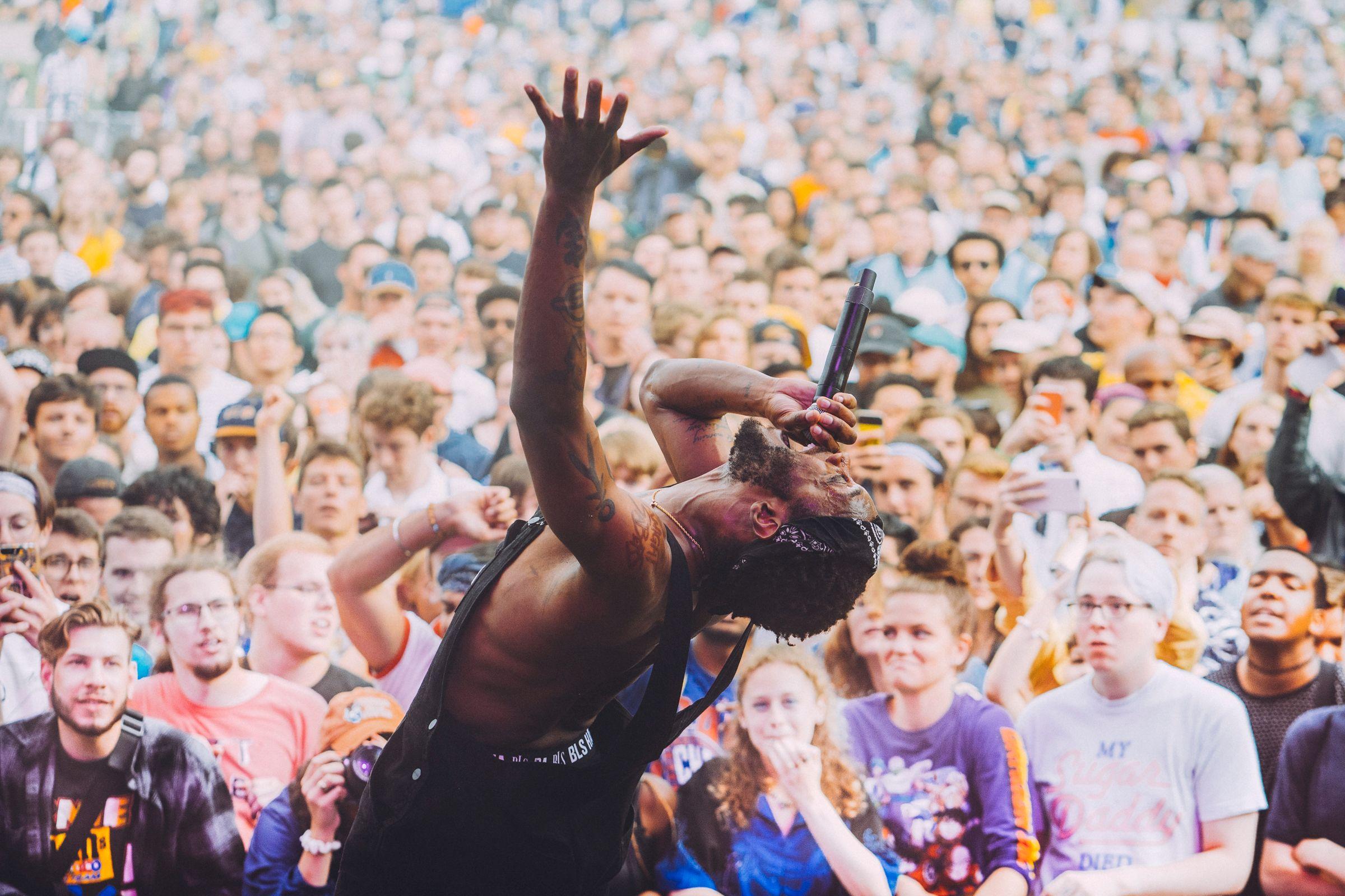 JPEGMAFIA performs at Pitchfork Music Festival in 2019. (Photo by Matt Lief Anderson)