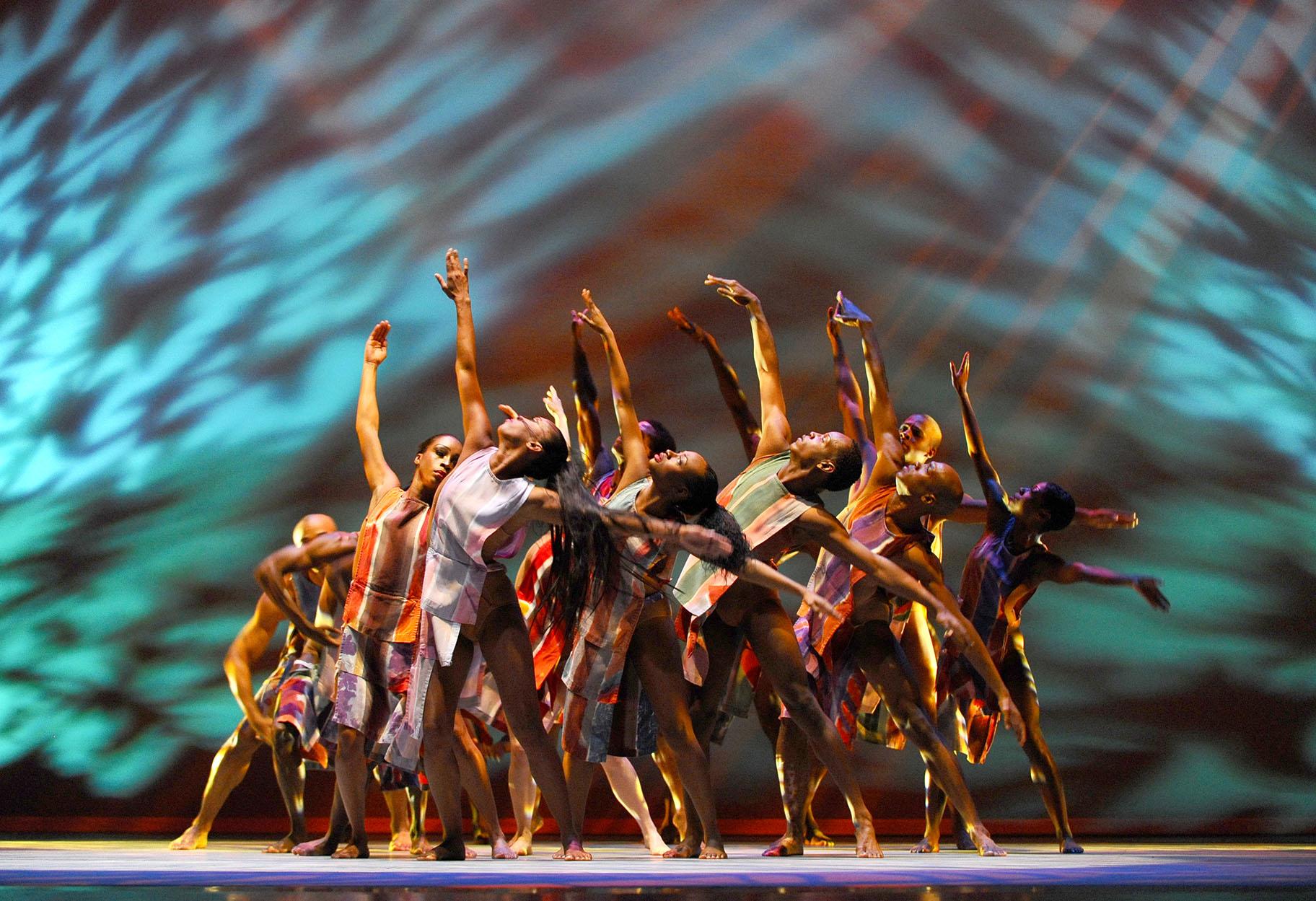 Alvin Ailey American Dance Theater in Judith Jamison’s “Divining.” (Photo by Nan Melville)