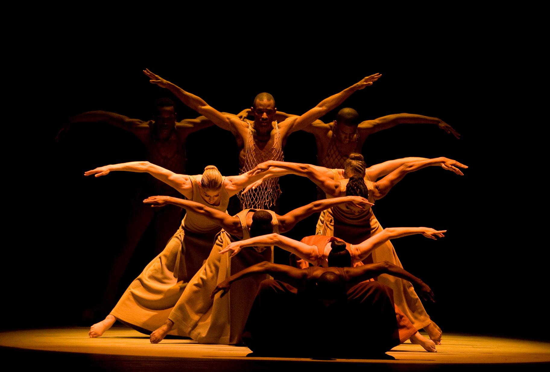 Alvin Ailey American Dance Theater in “Revelations.” (Photo by Nan Melville)