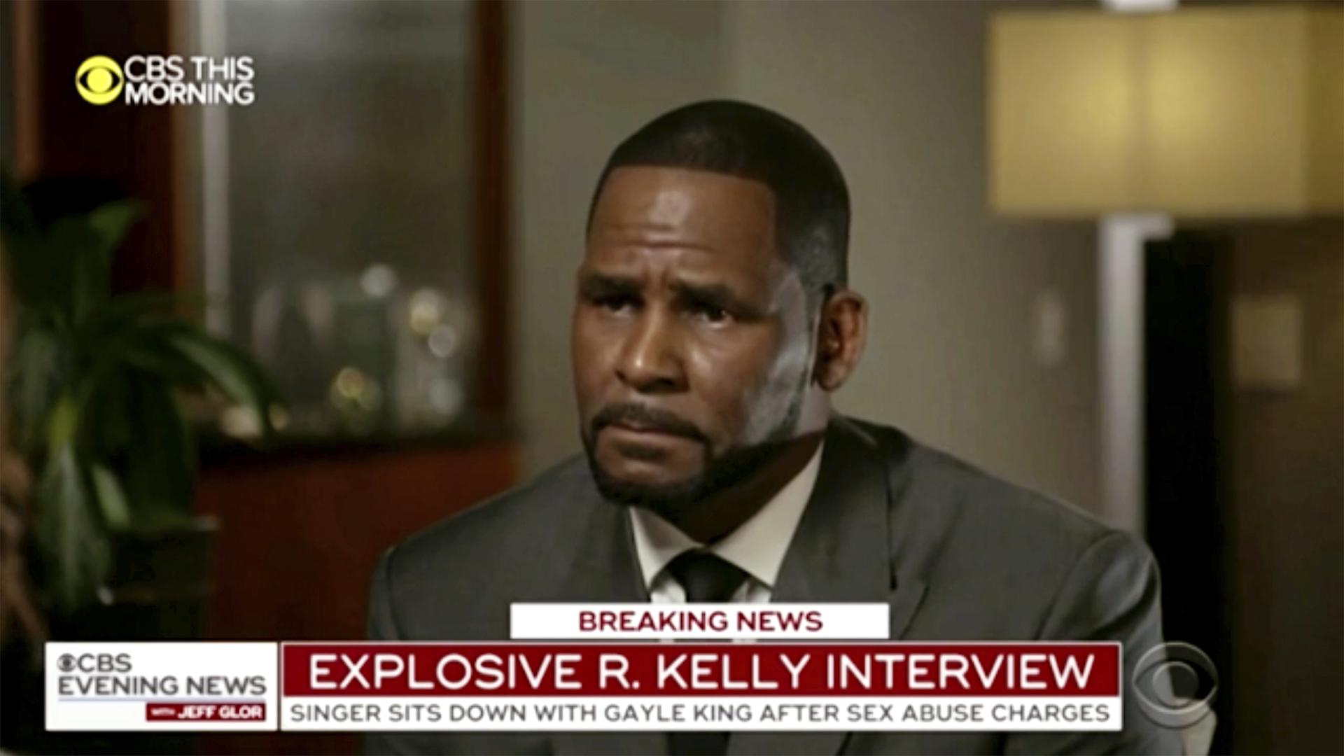 This image provided by CBS shows R. Kelly being interviewed by Gayle King on “CBS This Morning’” Wednesday, March 6, 2019 in Chicago. (CBS via AP)