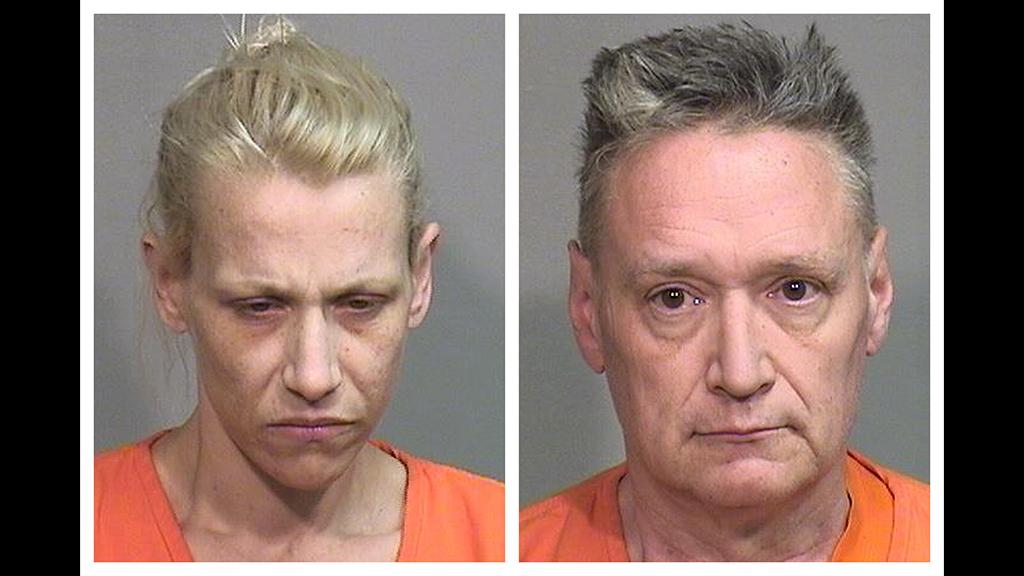 JoAnn Cunningham, left, and Andrew Freund Sr. have each been charged in the murder of their 5-year-old son, Andrew "AJ" Freund. A criminal complaint filed Thursday, April 25, 2019, outlines first-degree murder, aggravated battery and several other charges against the couple. A judge set bail at $5 million for each parent. (McHenry County Sheriff's Department via AP)