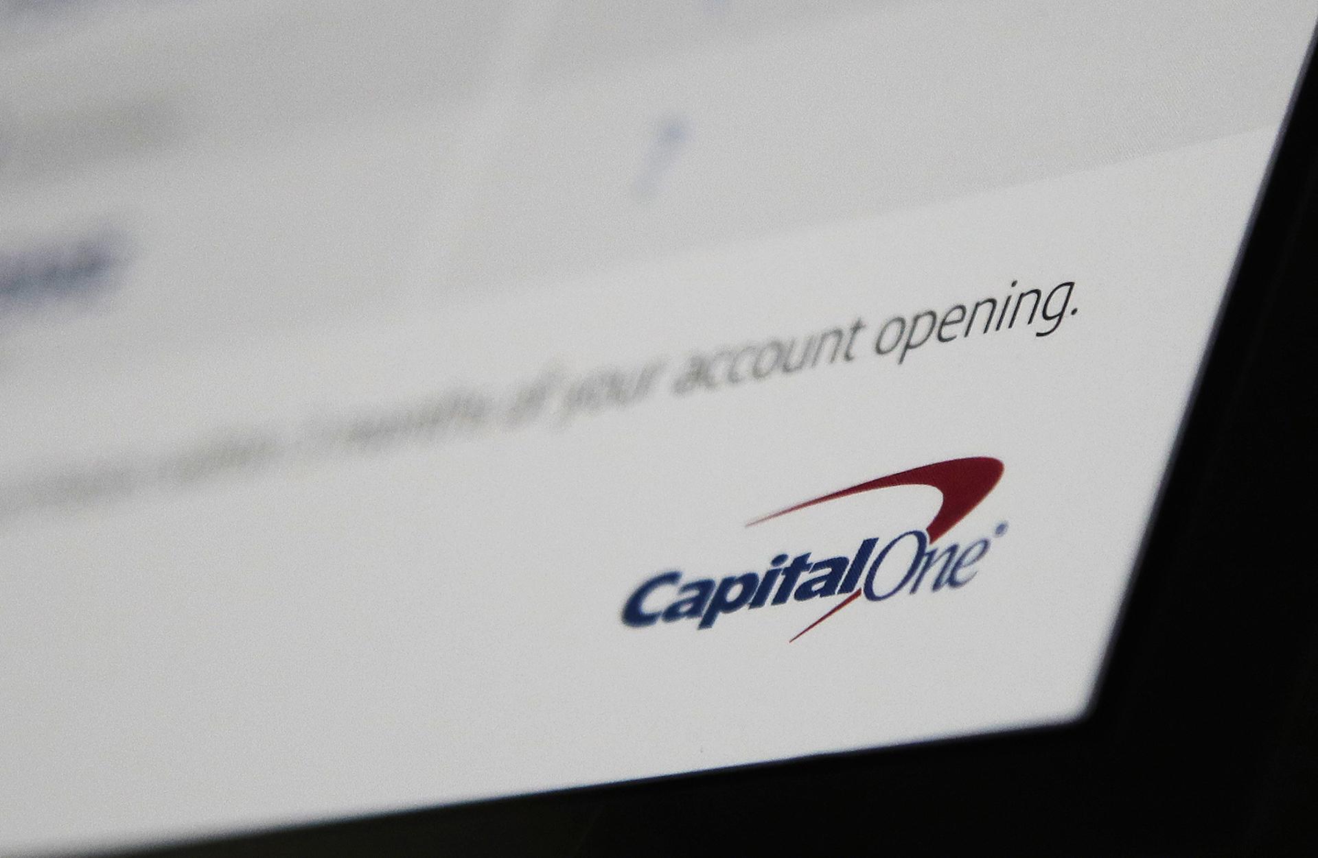 This Monday, July 22, 2019, photo shows Capital One mailing in North Andover, Massachusetts. (AP Photo / Elise Amendola)