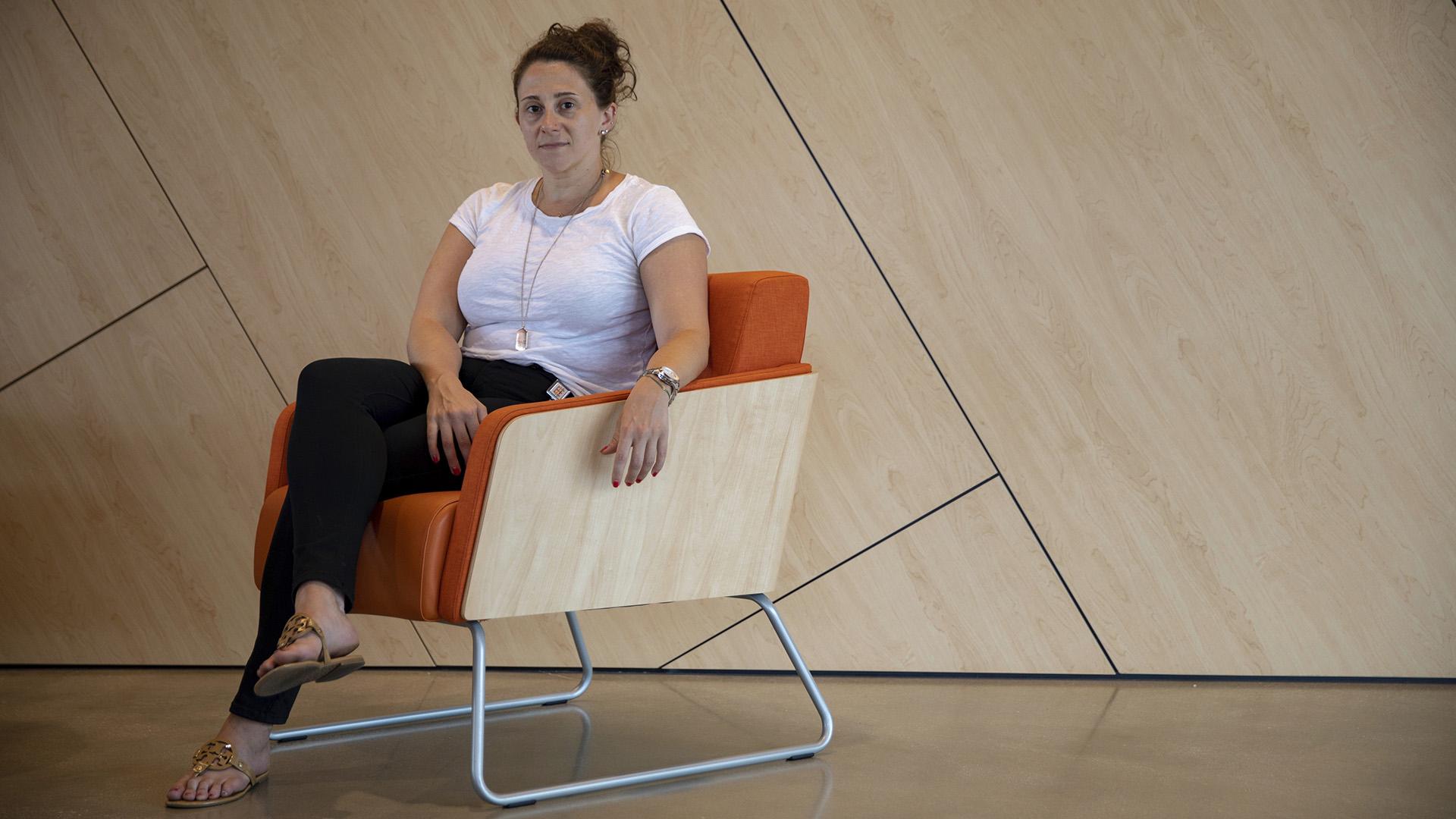 In this Aug. 13, 2019, photo, Jessica Boland, director of behavioral health at Esperanza Health Centers in Chicago, poses for a portrait. The centers, which run four Chicago-based clinics that serve low-income and largely immigrant populations, have seen an increase in the number of children who are uninsured. (AP Photo / Amr Alfiky)