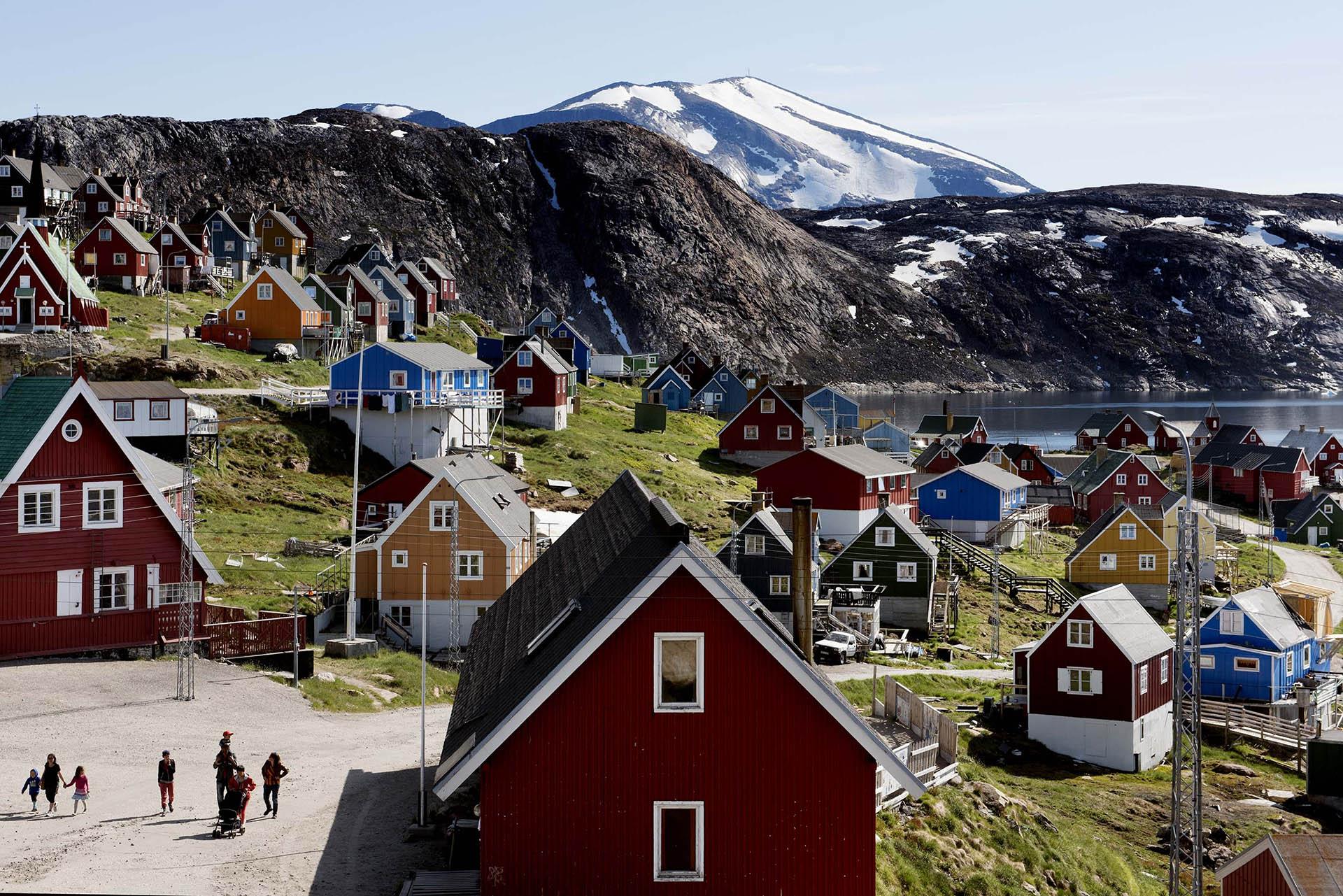 This July 11, 2015 file photo shows a general view of the town of Upernavik in western Greenland. (Linda Kastrup / Ritzau Scanpix via AP)